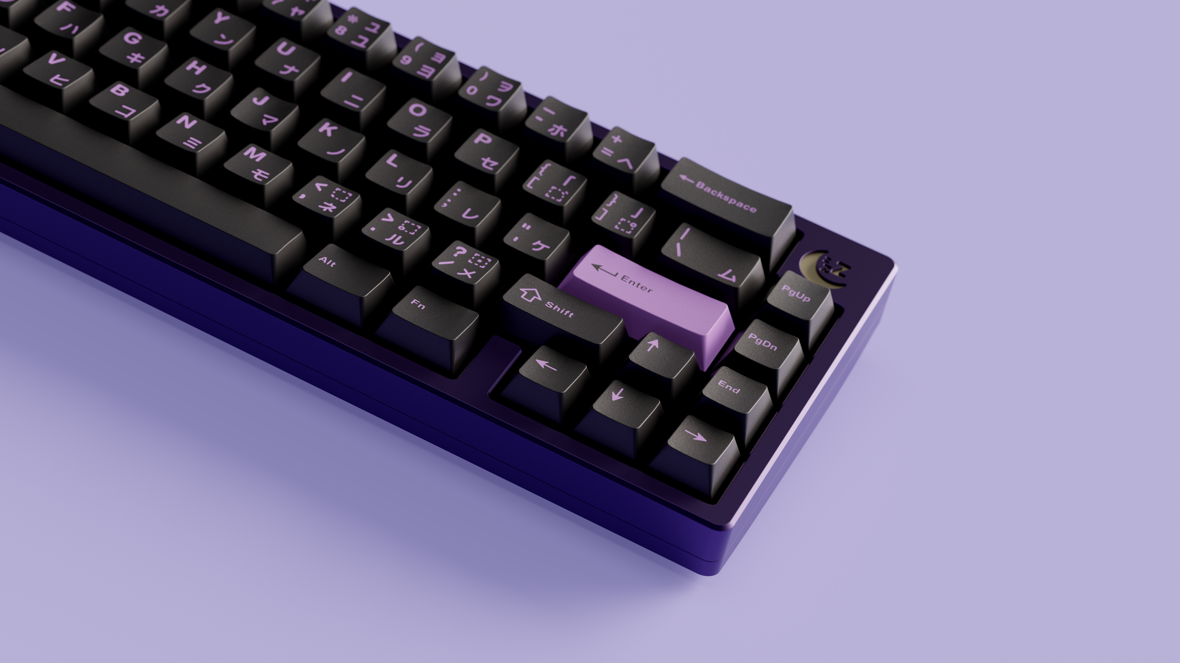 (In Stock) Hibi x GMK Lilac on Black