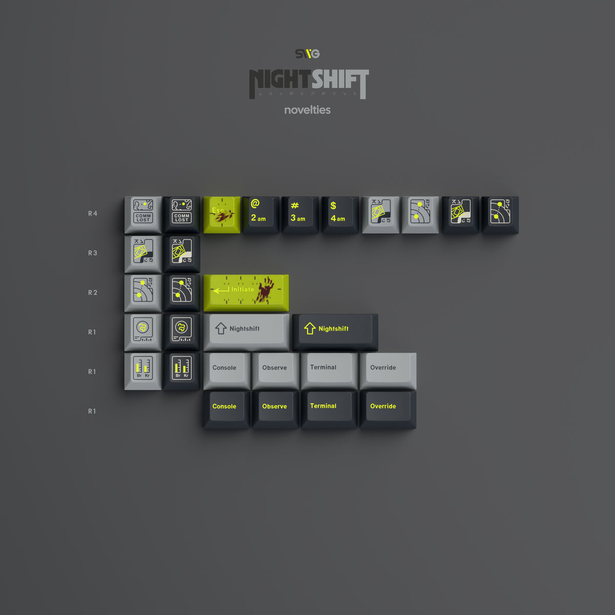 SWG Nightshift Keycap Set