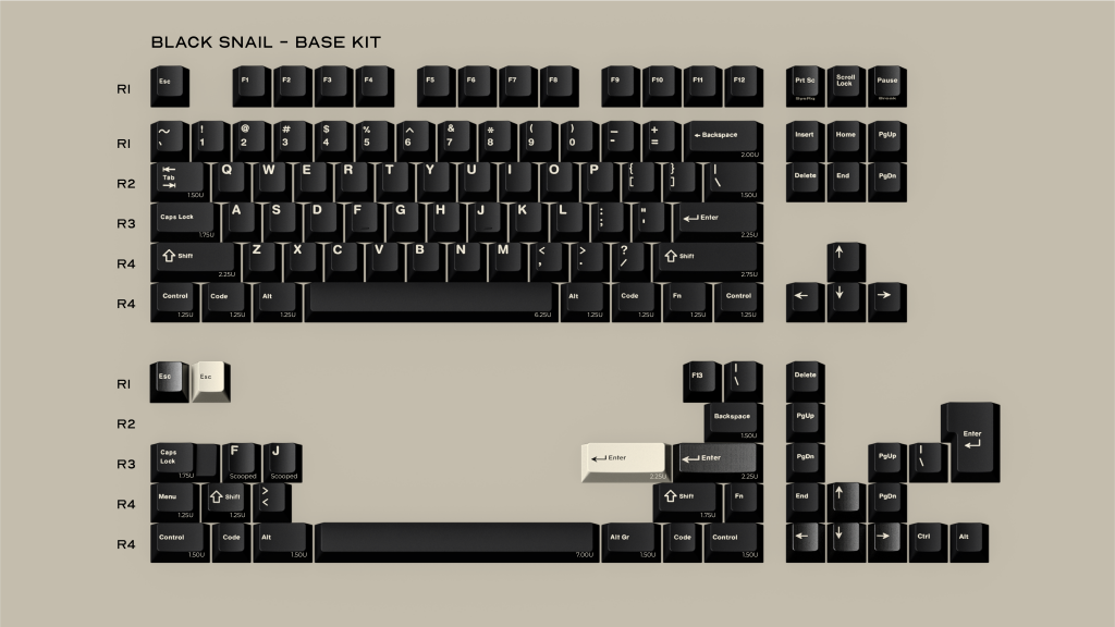 (Group Buy) GMK Black Snail