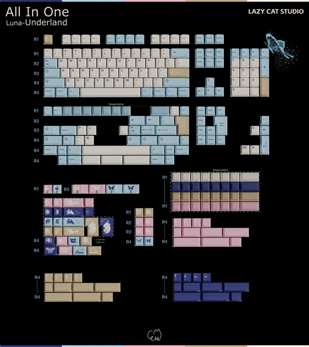 (In Stock) MW Underland Keycaps