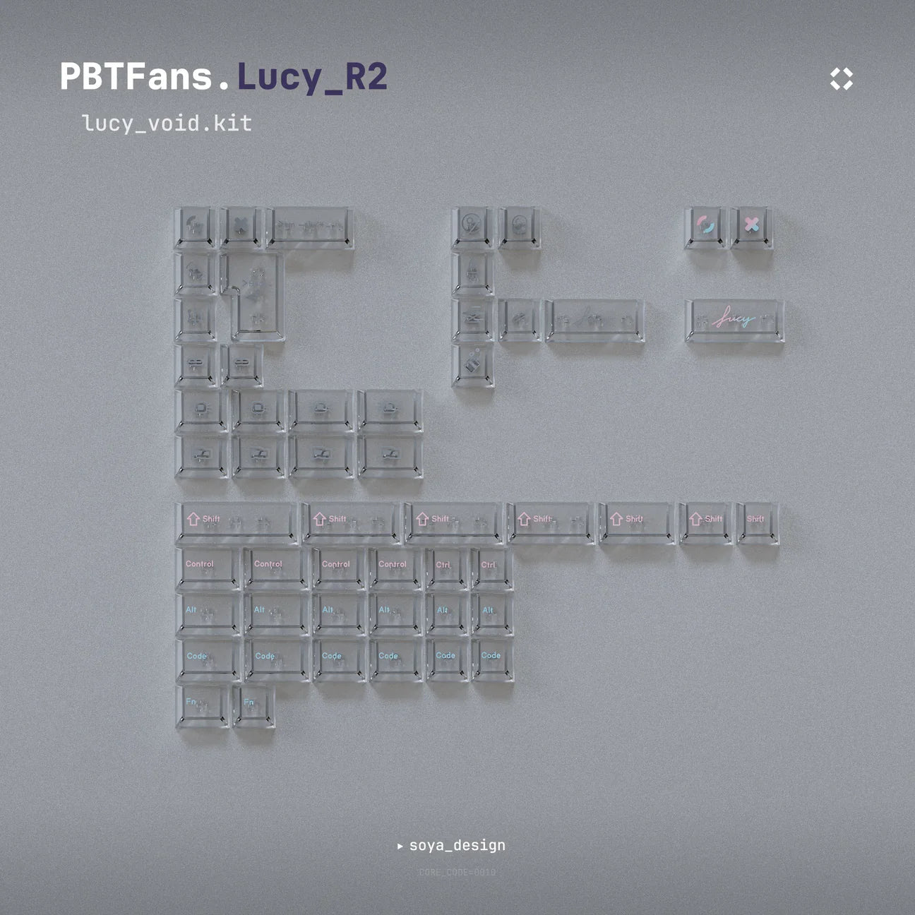 (Group Buy) Tofu TKL x PBTfans Lucy Keyboard Kit Addons