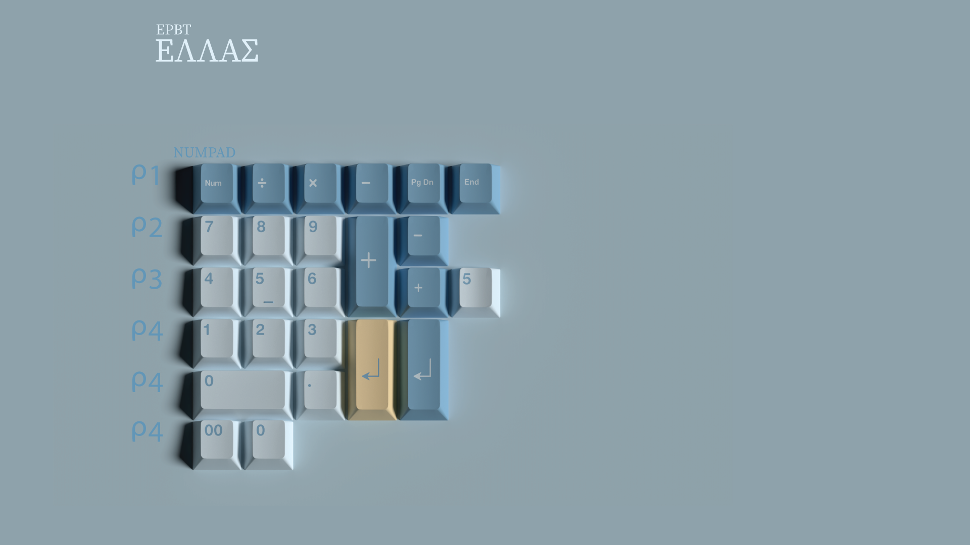 (In Stock) ePBT Hellas Keyset