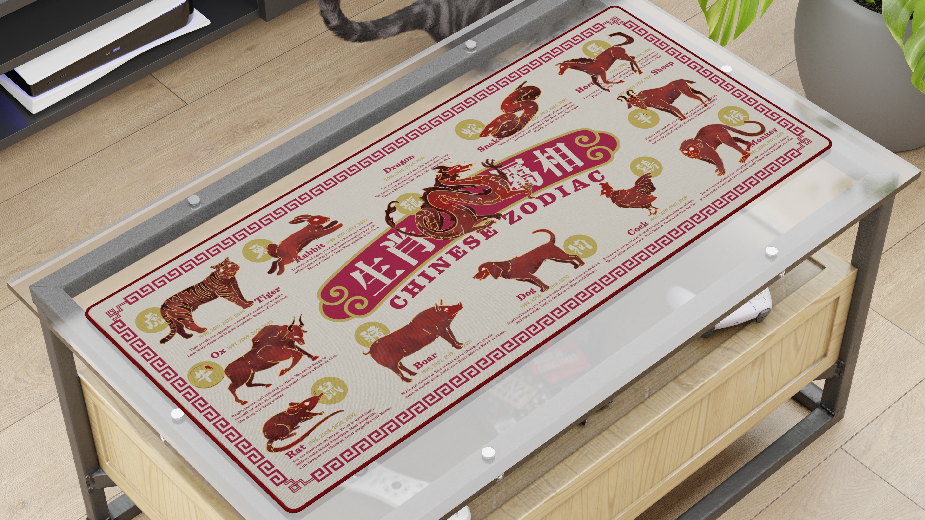 (Group Buy) Chinese Zodiac Deskmats