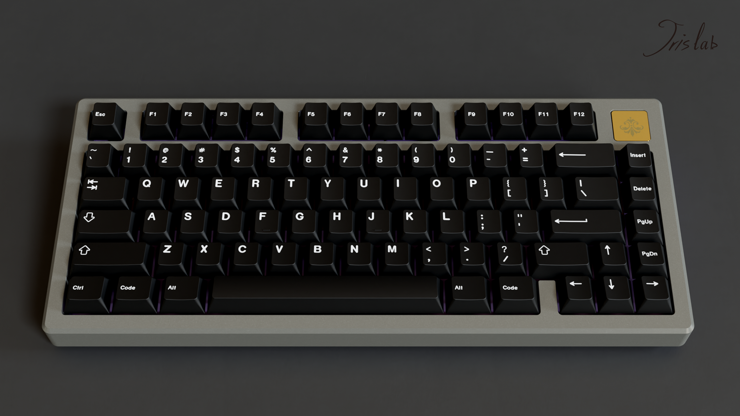 (Group Buy) Jris75 Keyboard Kit - Grey & Black (PVD)