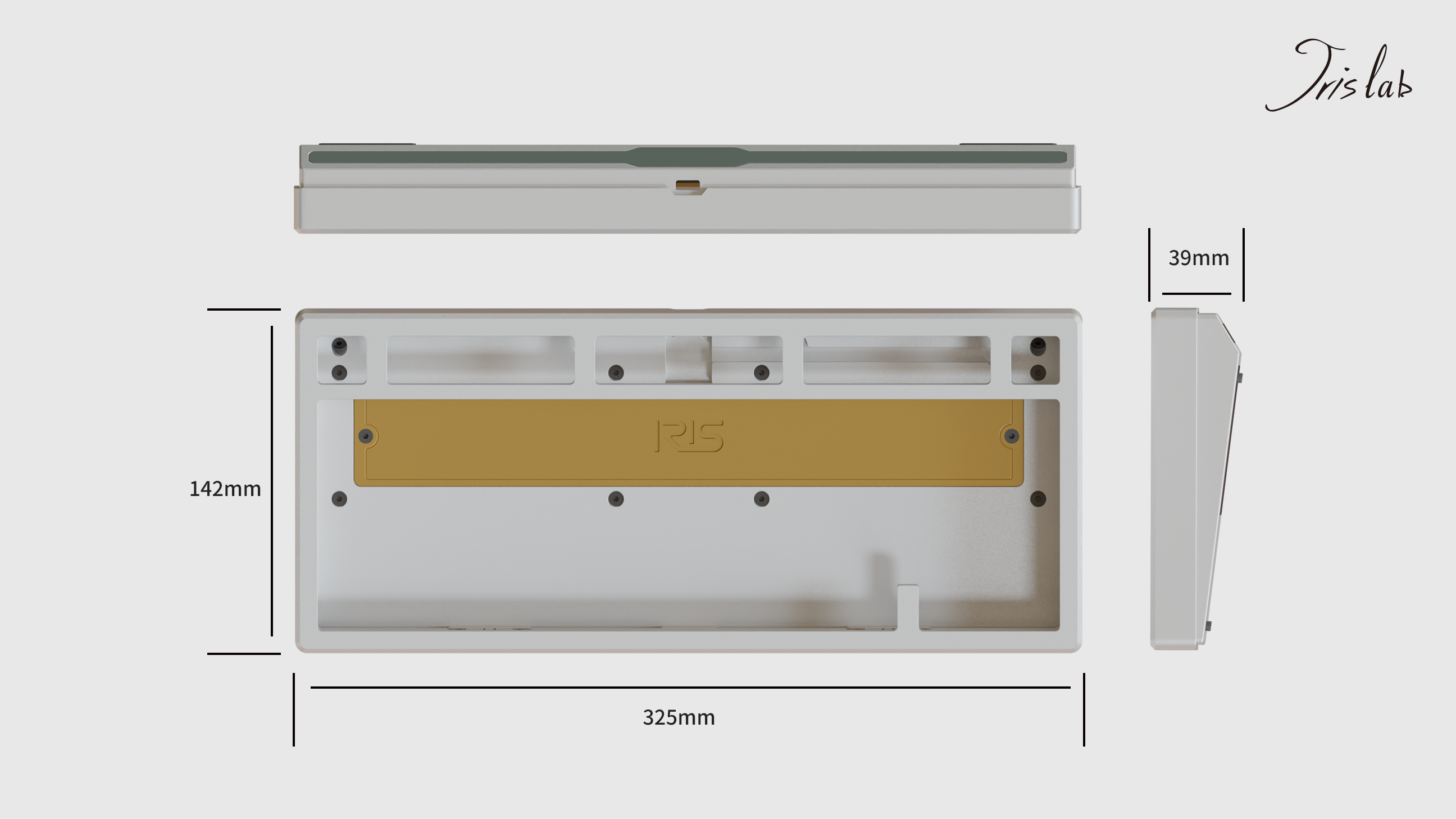 (Group Buy) Jris75 Keyboard Kit - Silver (Anodised)