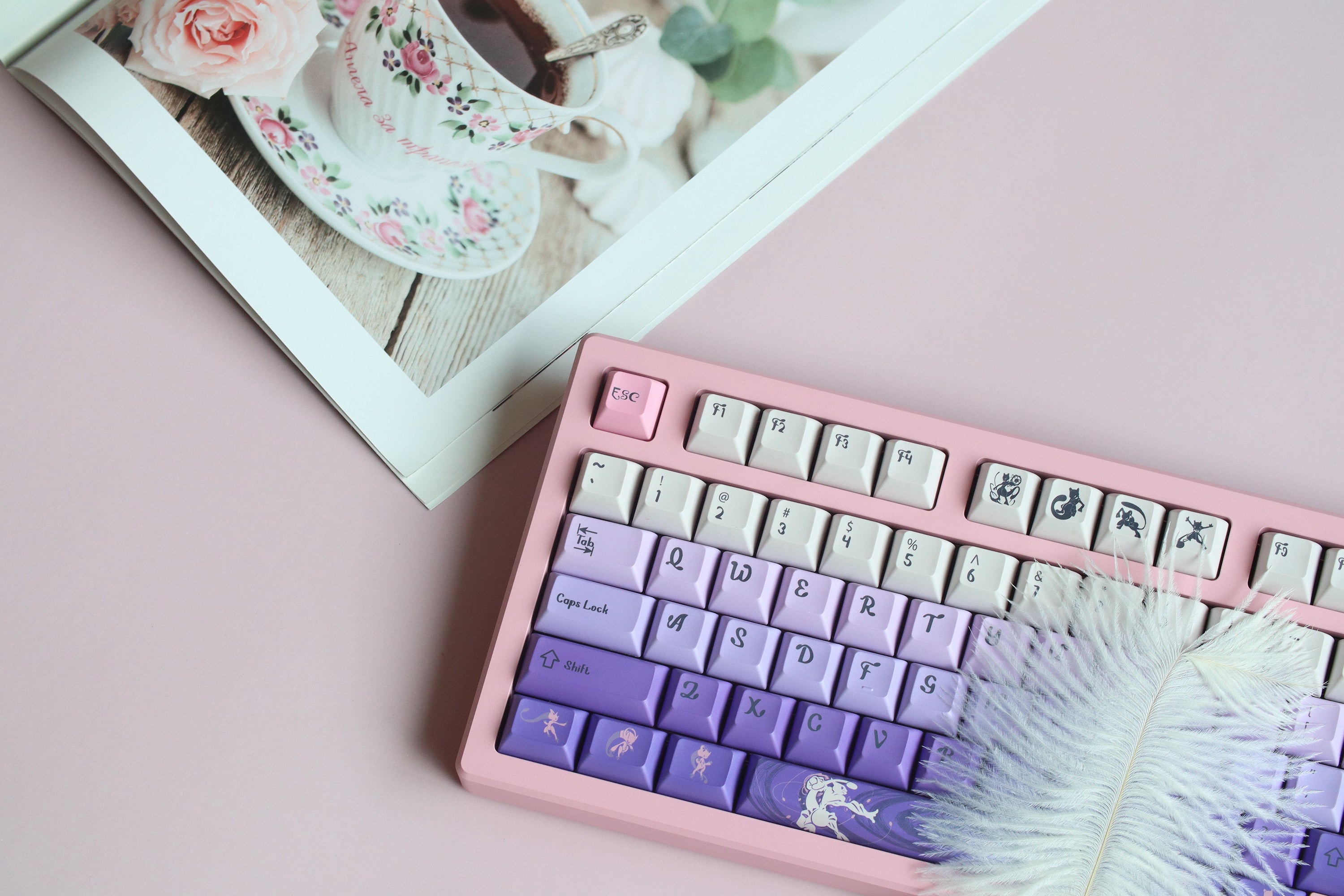 (Group Buy) Jris75 Keyboard Kit - Pink (PVD)