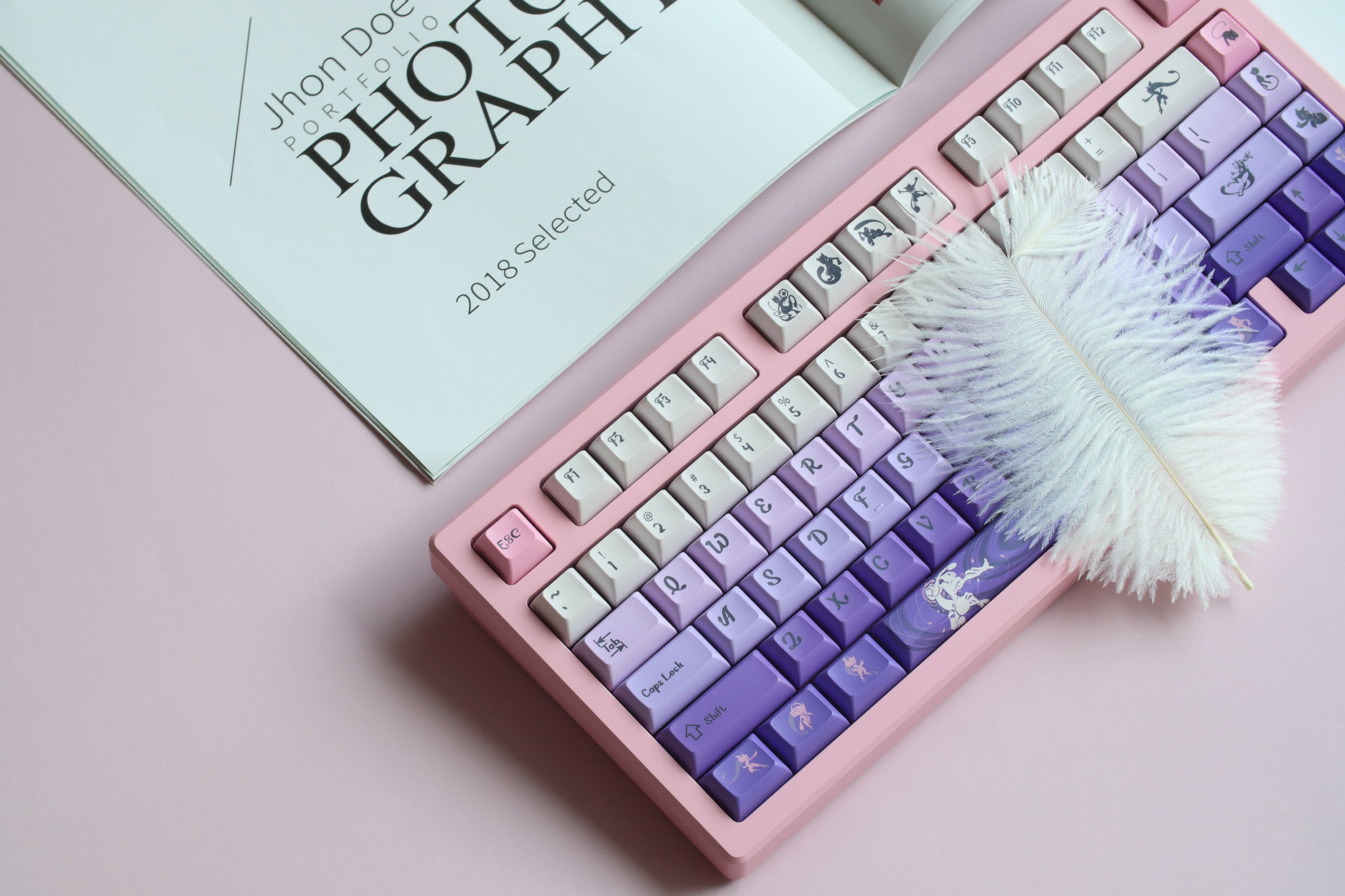 (Group Buy) Jris75 Keyboard Kit - Pink (PVD)