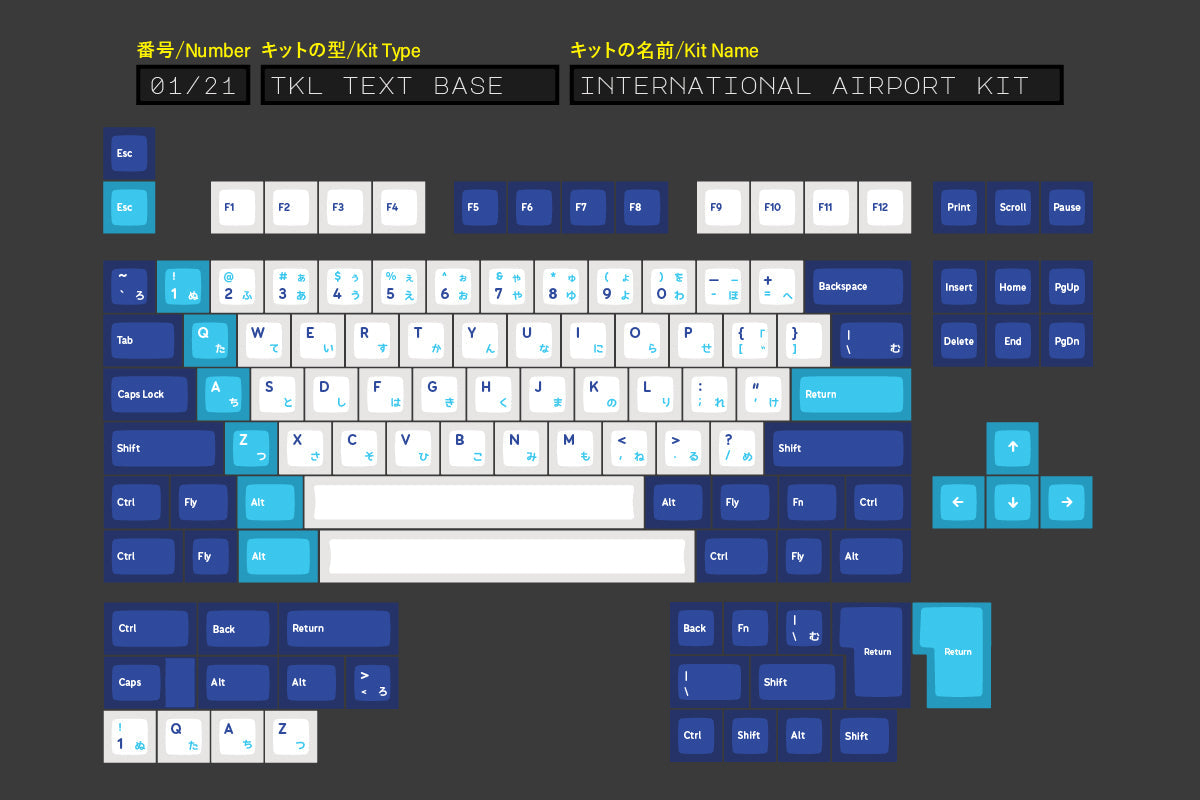 (In Stock) KAM Soaring Skies Keyset