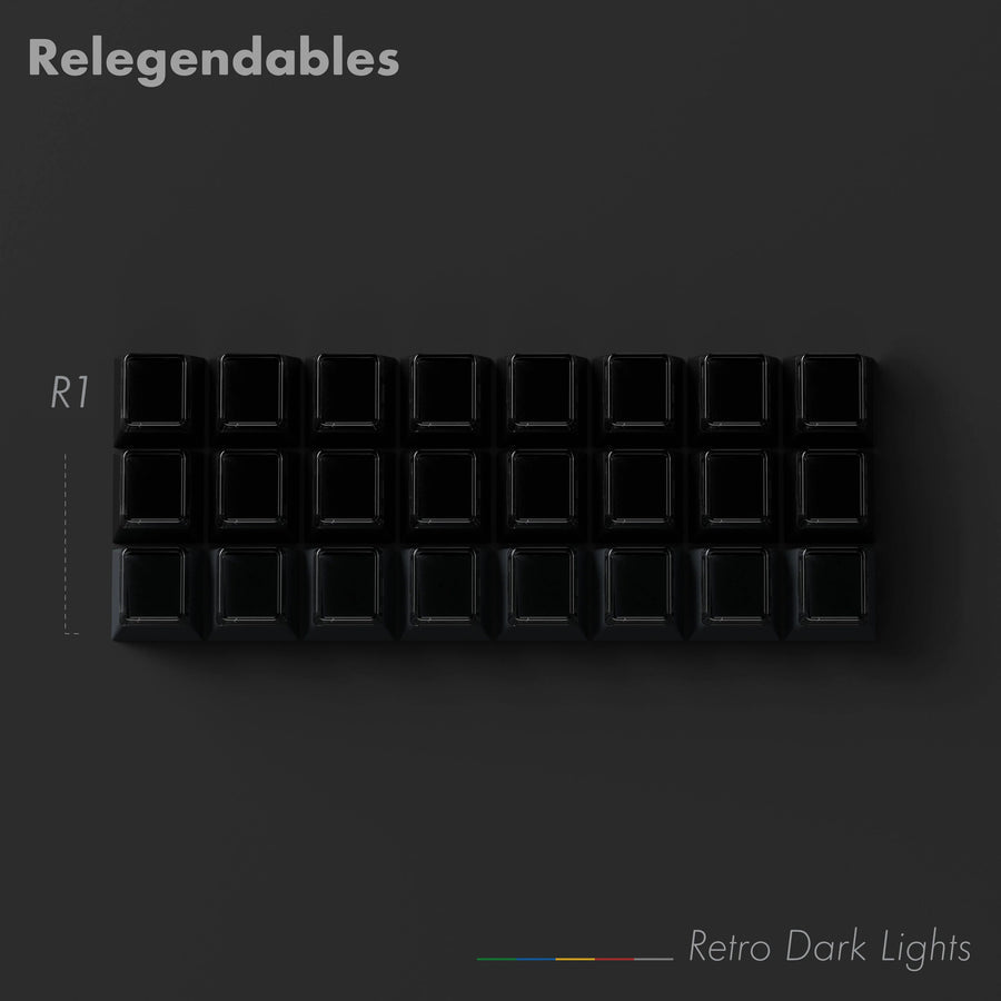 (In Stock) PBTFans Retro Dark Lights Keycaps