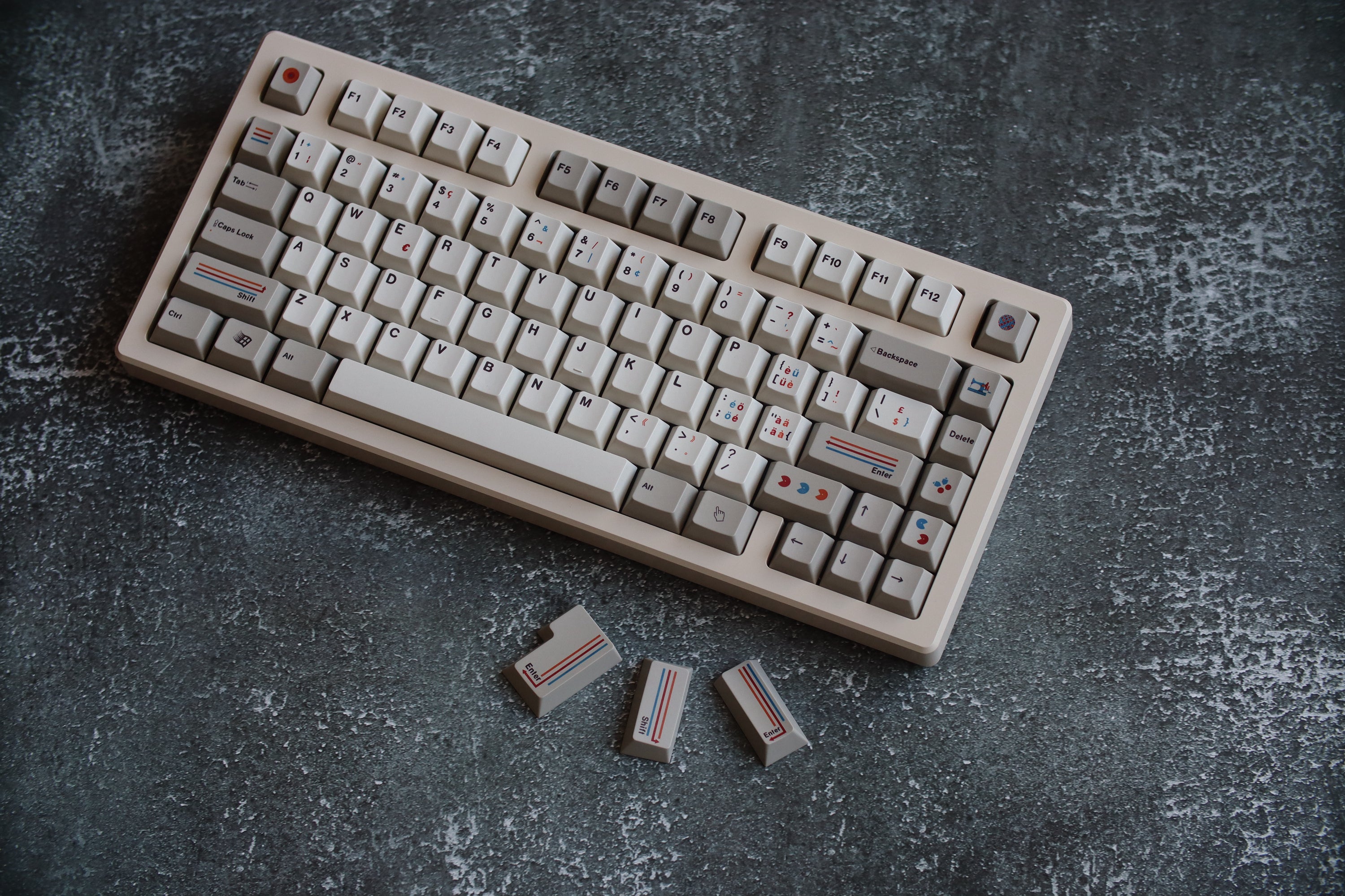 (Group Buy) Jris75 Keyboard Kit - Milky White (Anodised)