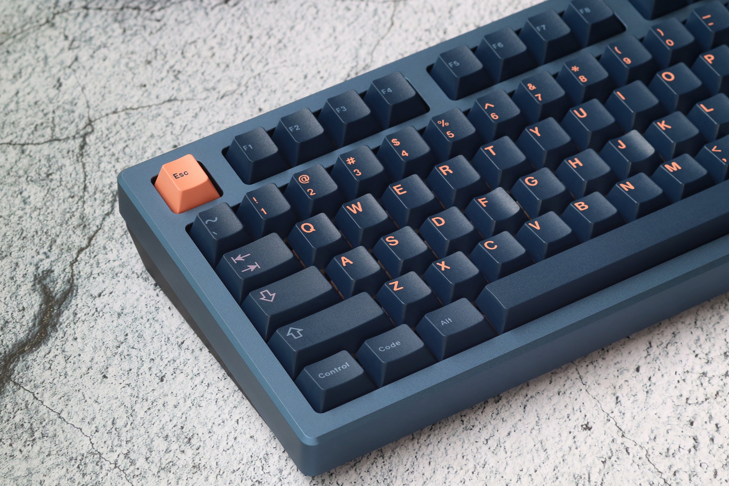 (Group Buy) Jris75 Keyboard Kit - Blue & Black (PVD)