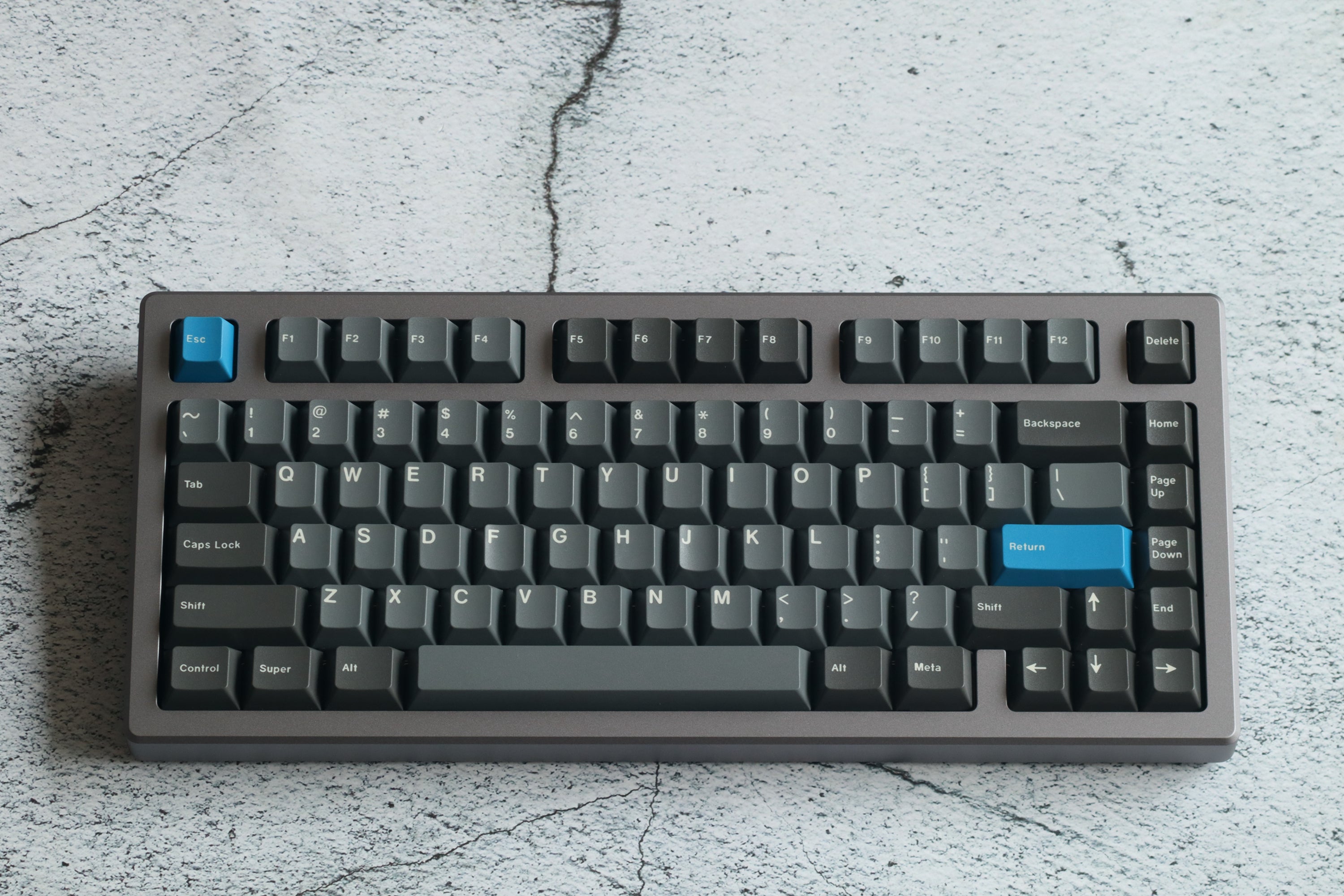 (Group Buy) Jris75 Keyboard Kit - Grey & Black (PVD)