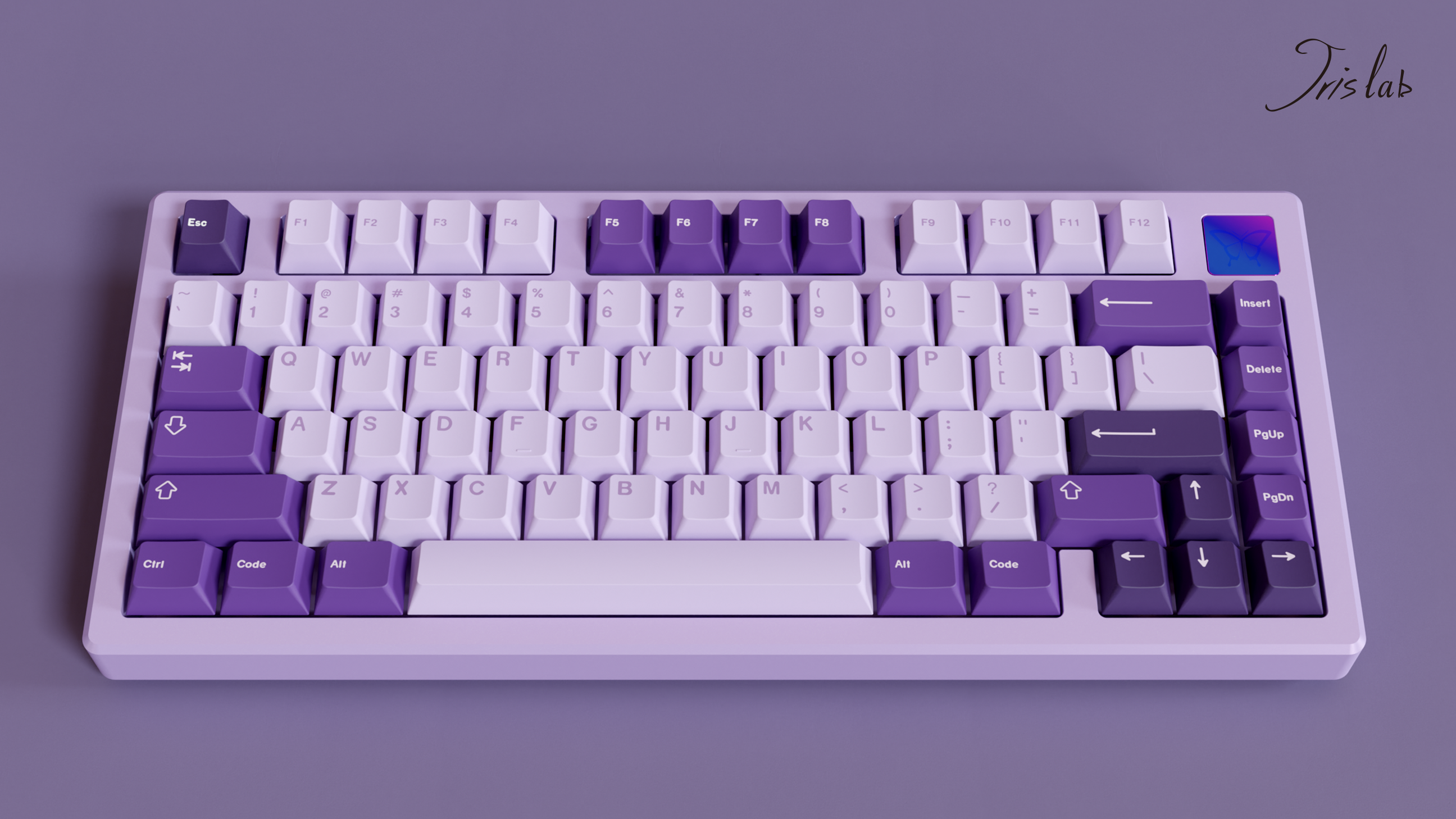 (Group Buy) Jris75 Keyboard Kit - Lilac (PVD)