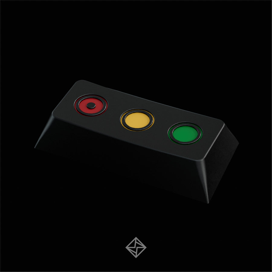 (In Stock) PBTFans Retro Dark Lights Keycaps