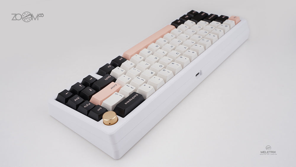 zoom65 Olivia Light（white）自作キーボード - PC周辺機器
