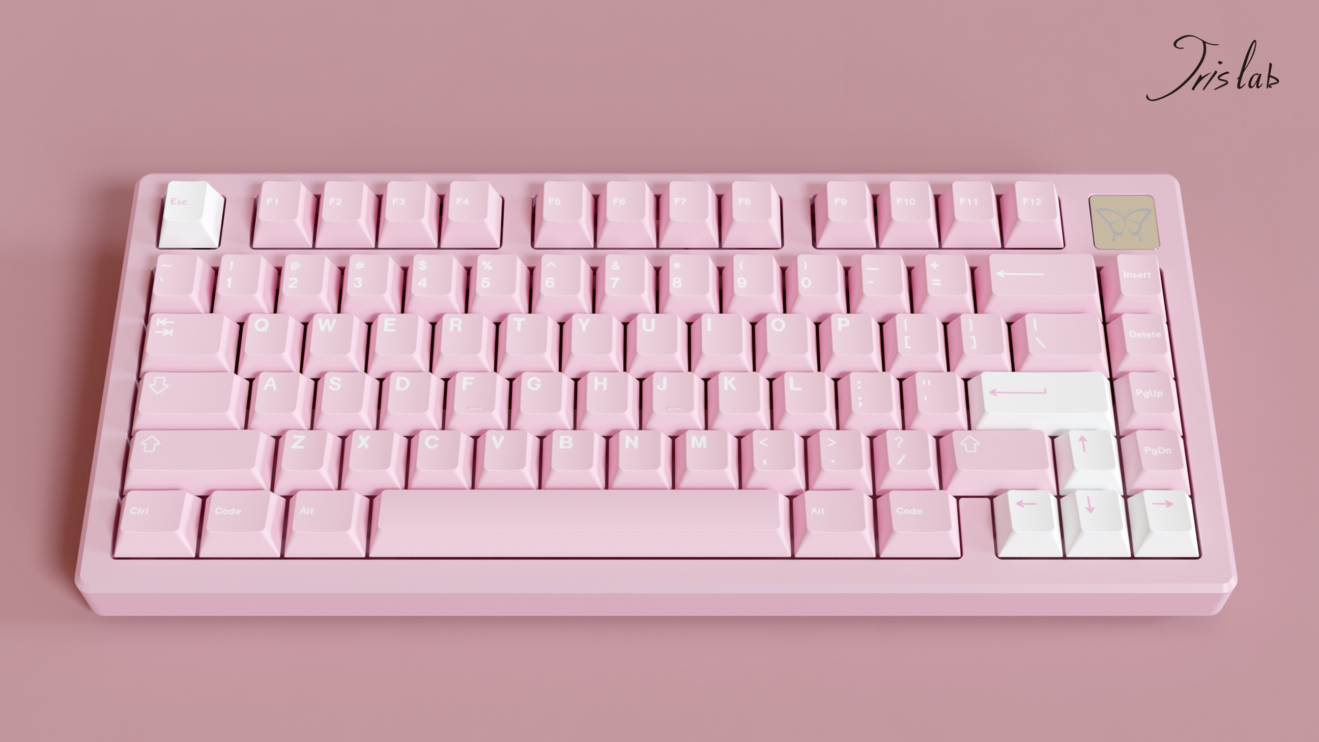 (Group Buy) Jris75 Keyboard Kit - Pink (Anodised)