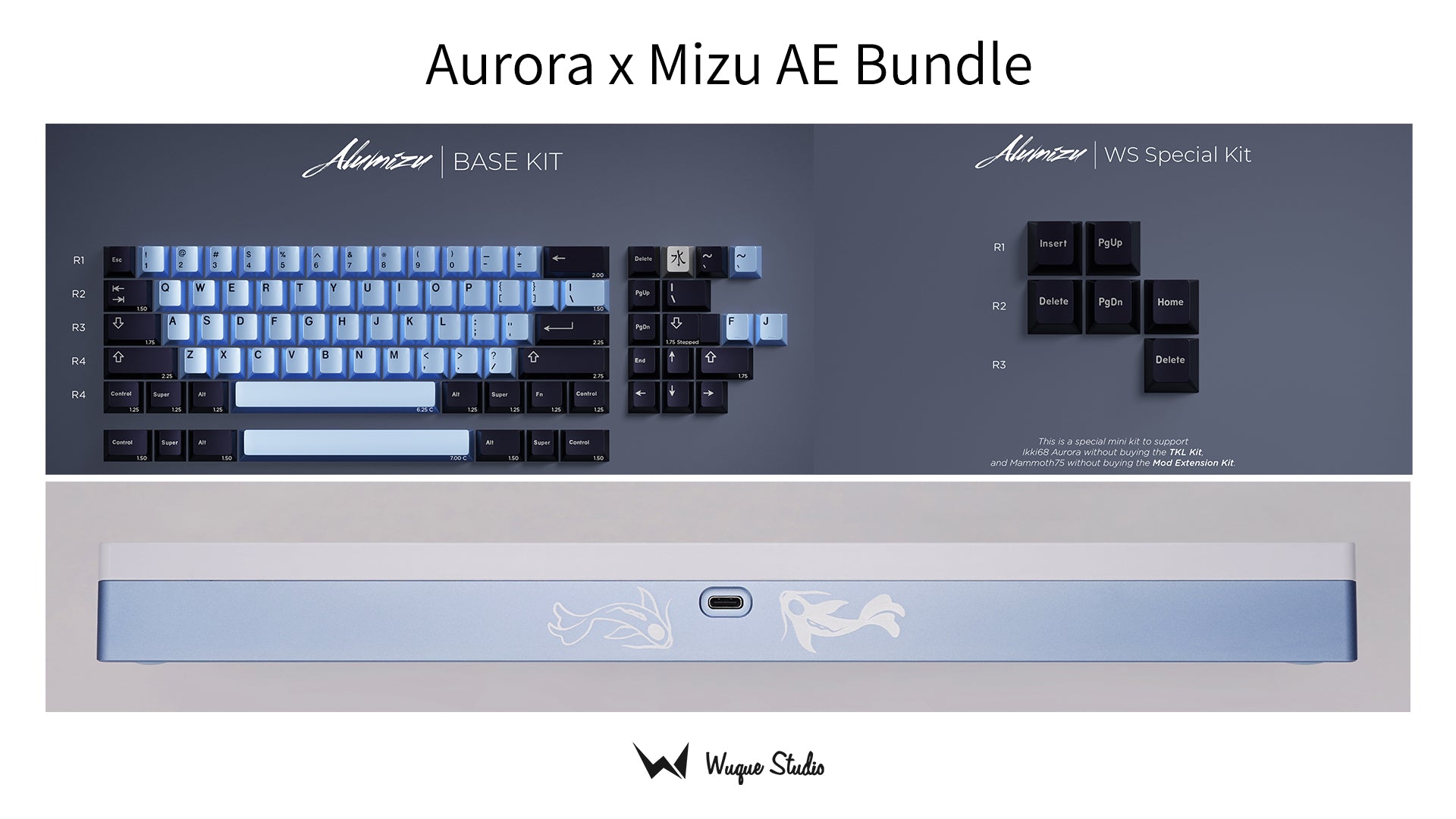 (Group Buy) Aurora x Mizu AE (Aluminium Edition) Keyboard Kit