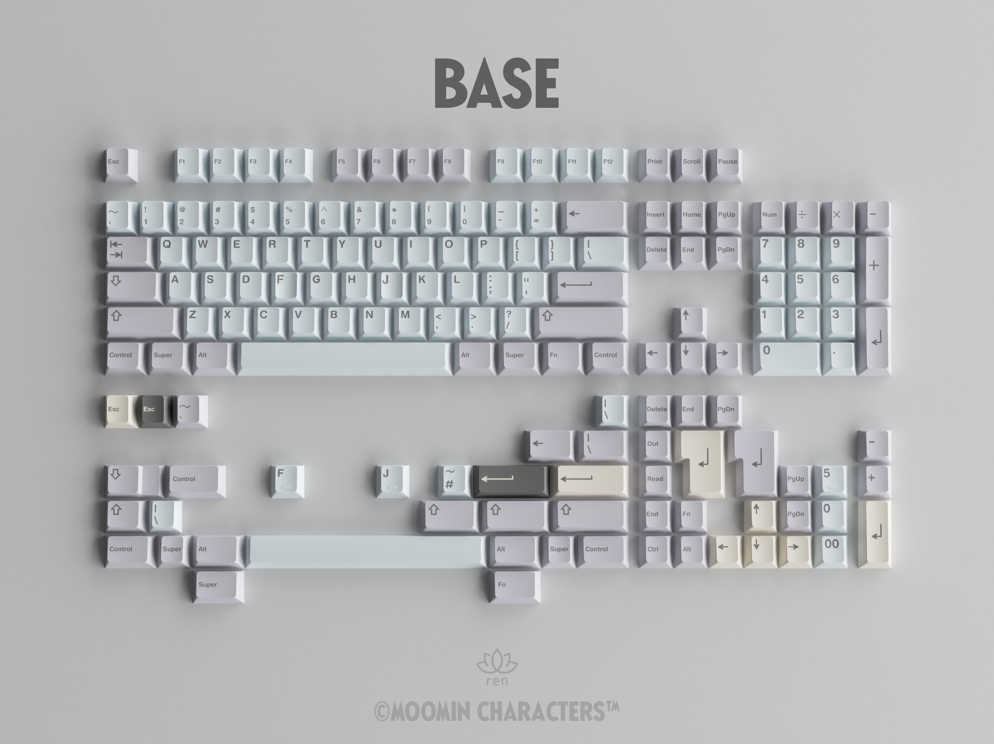 GMK MOOMIN BASE KITキーキャップセット新品未開封 GMK MOOMIN BASE KITキーキャップセット新品未開封