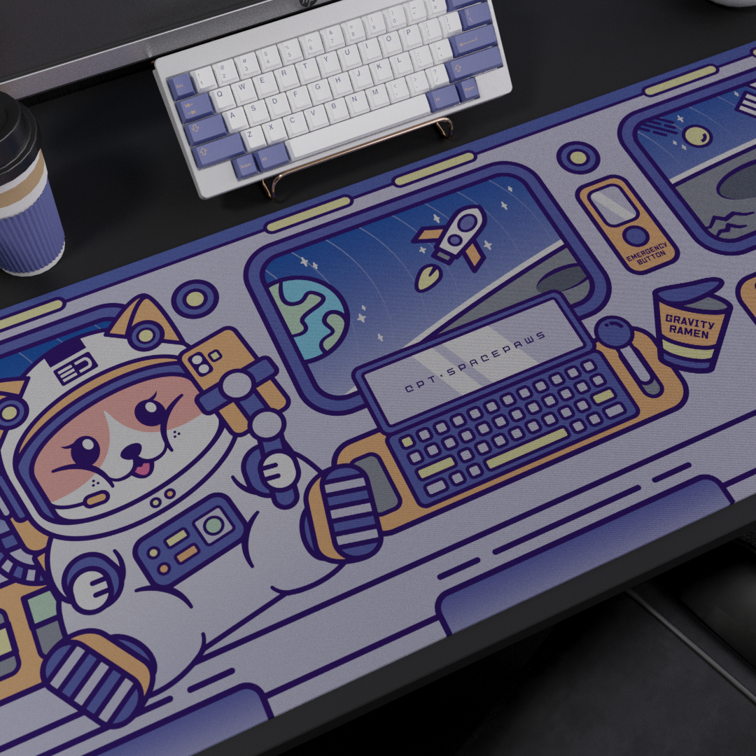 (In Stock) Space Paws Deskmats