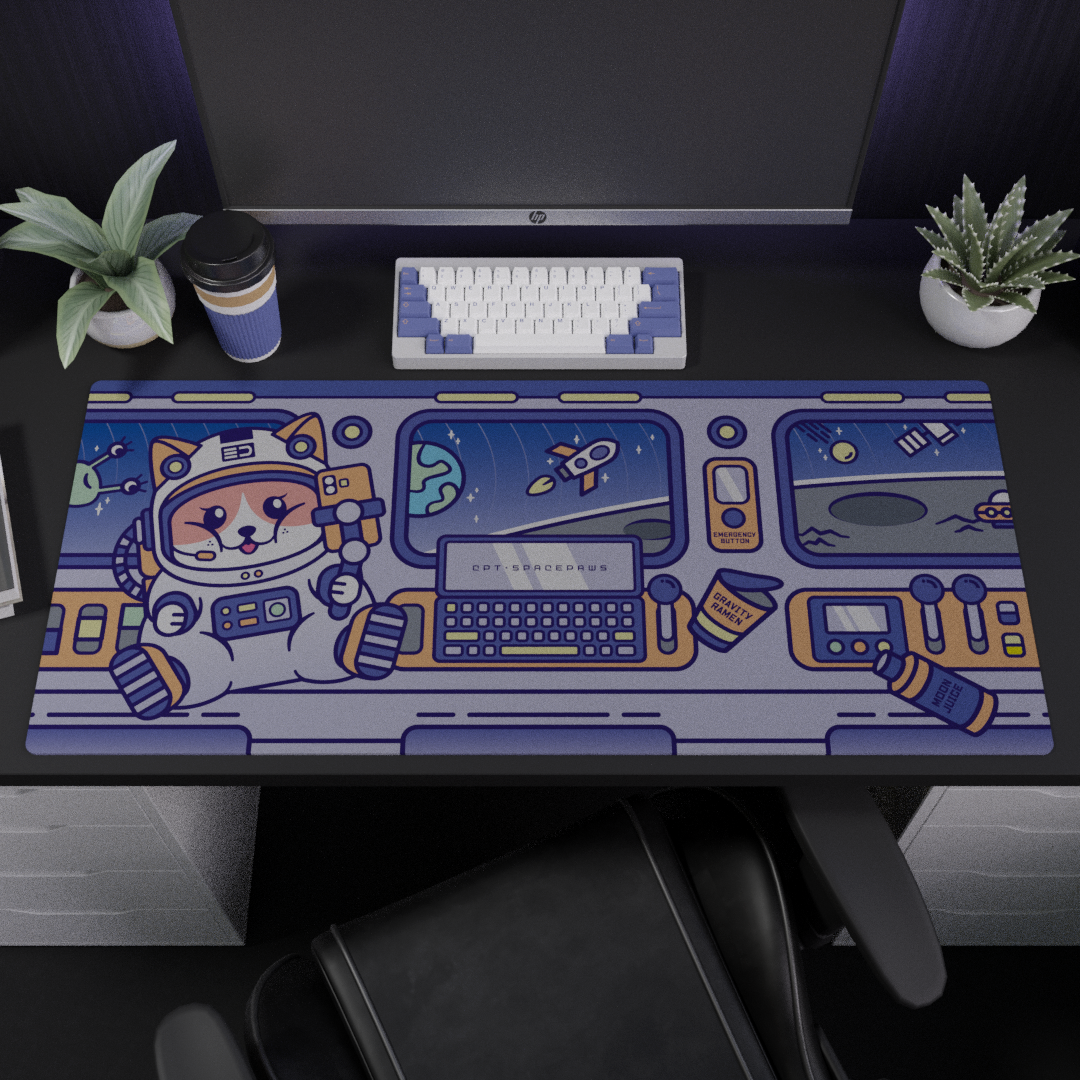 (In Stock) Space Paws Deskmats