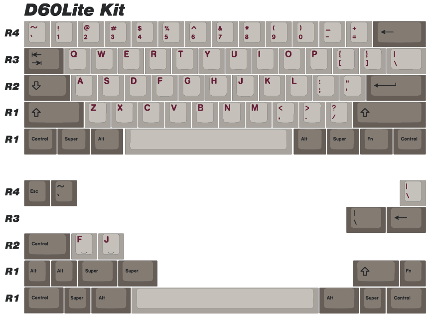 
                  
                    (In Stock) ePBT 6085 D60Lite Keyboard Kit
                  
                