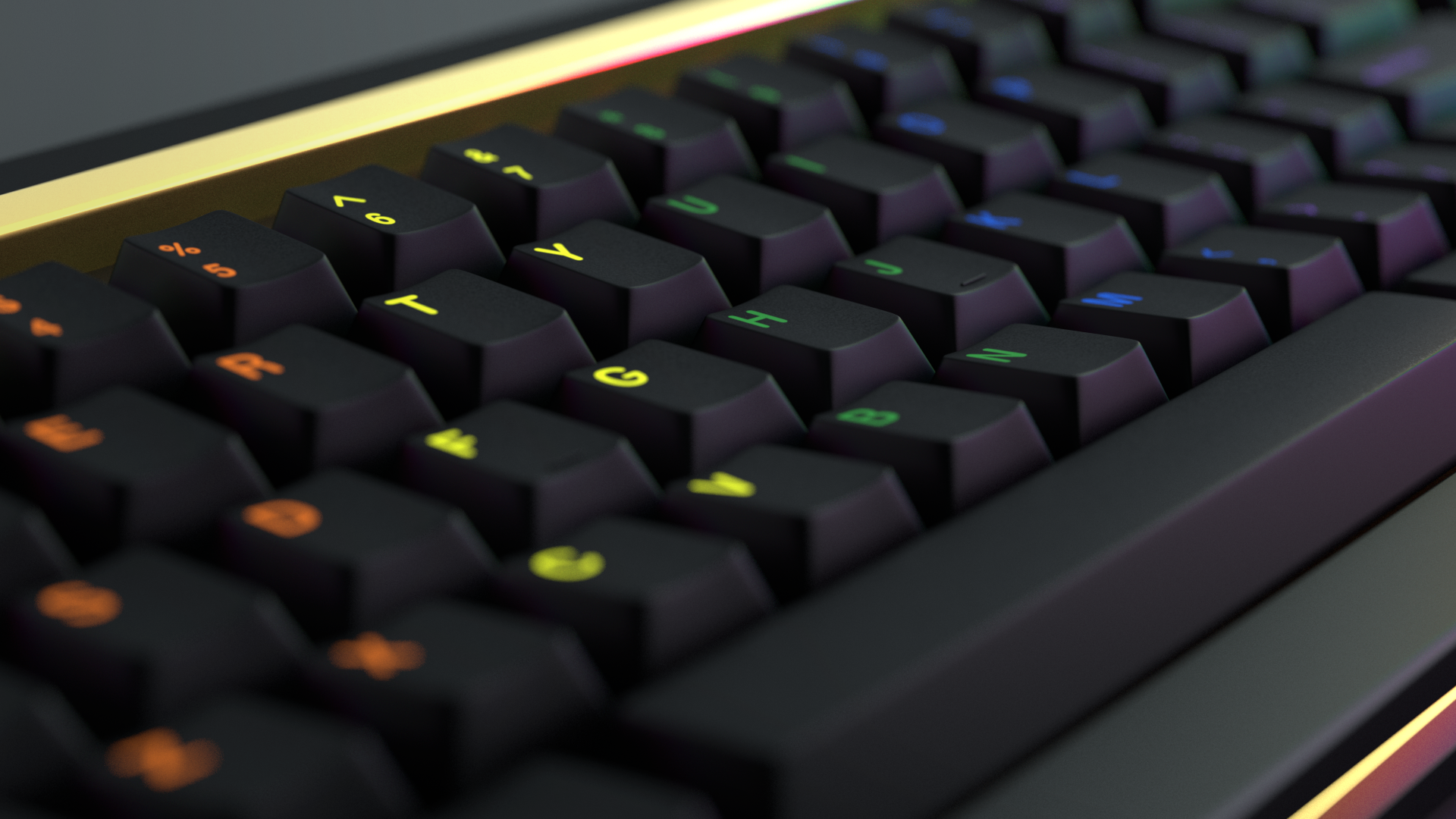 (Group Buy) GMK Midnight Rainbow Keyset