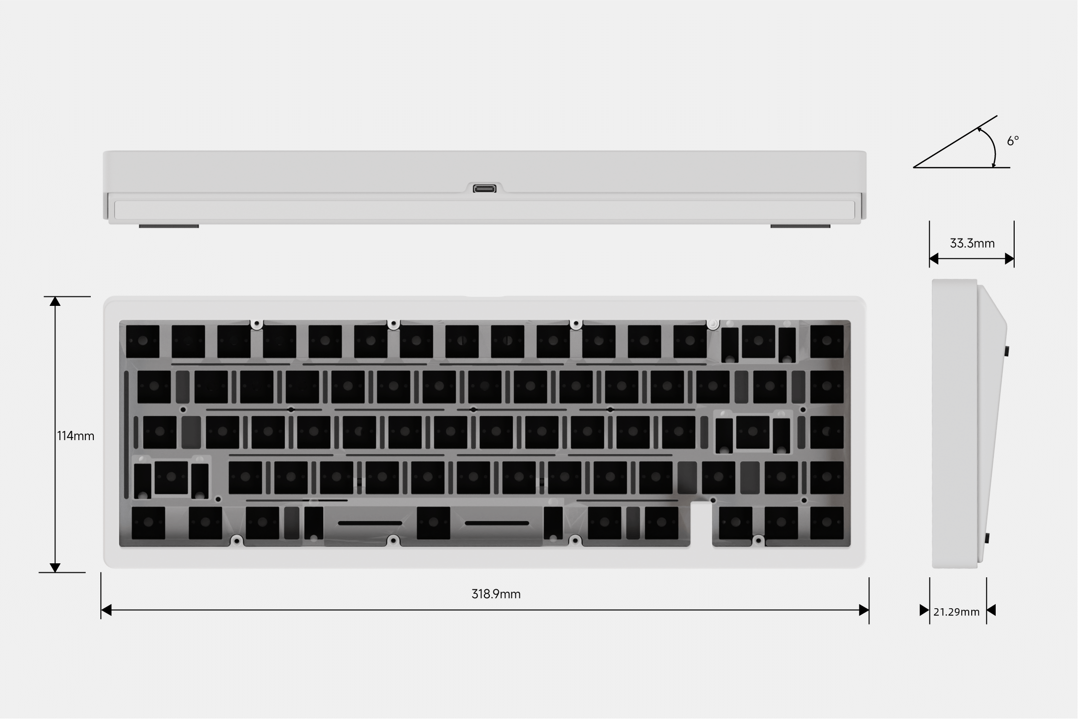 (Group Buy) Jris65 Keyboard Kit - Yellow