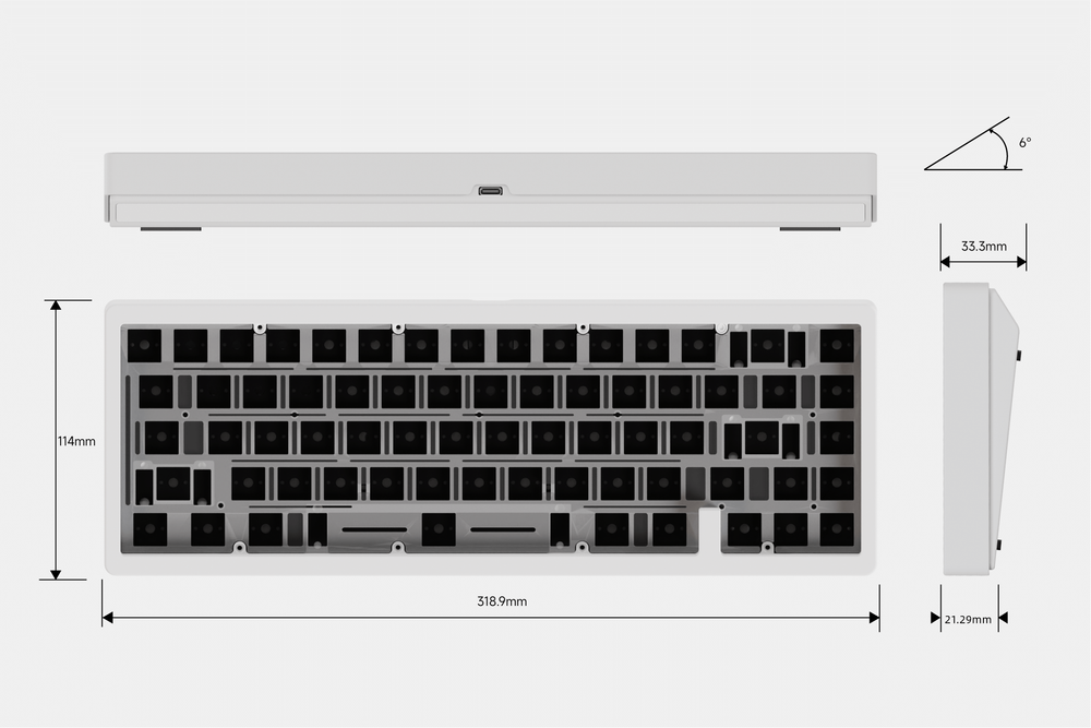
                  
                    (Group Buy) Jris65 Keyboard Kit - Maroon & Black
                  
                