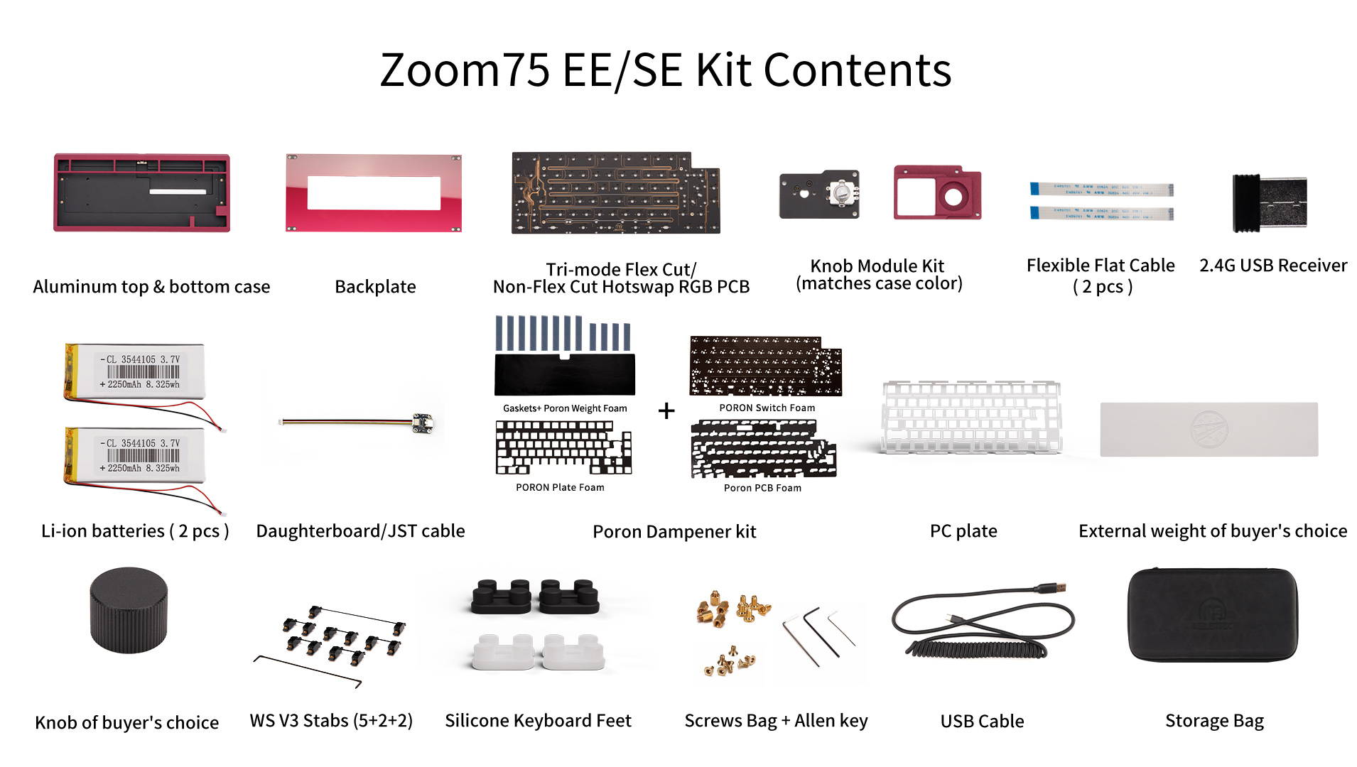 (Group Buy) Zoom75 Essential Edition - Plum