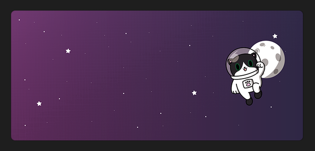 (In Stock) CosmiCat Deskmat
