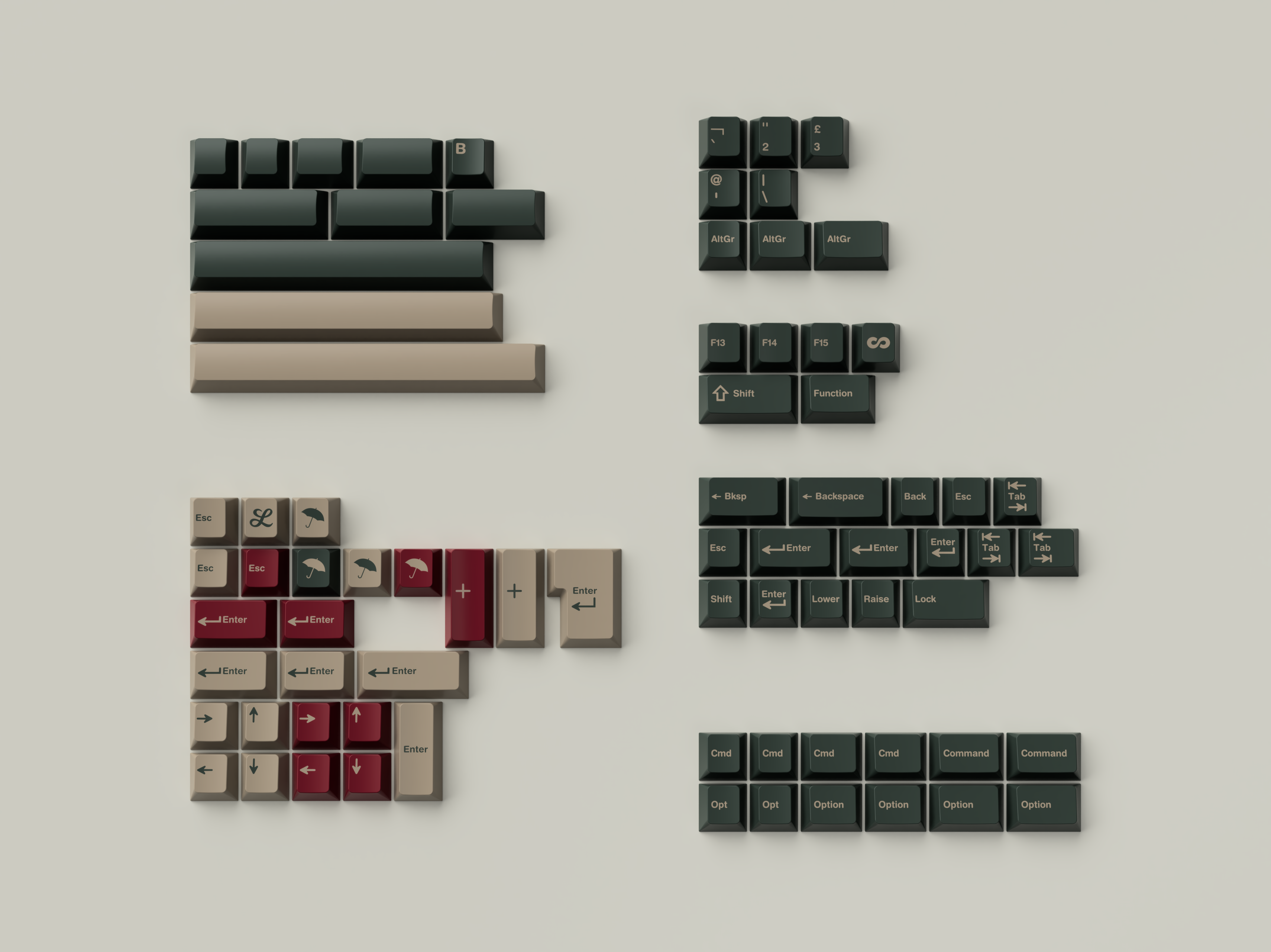 (In Stock) Infinikey PBT Graen