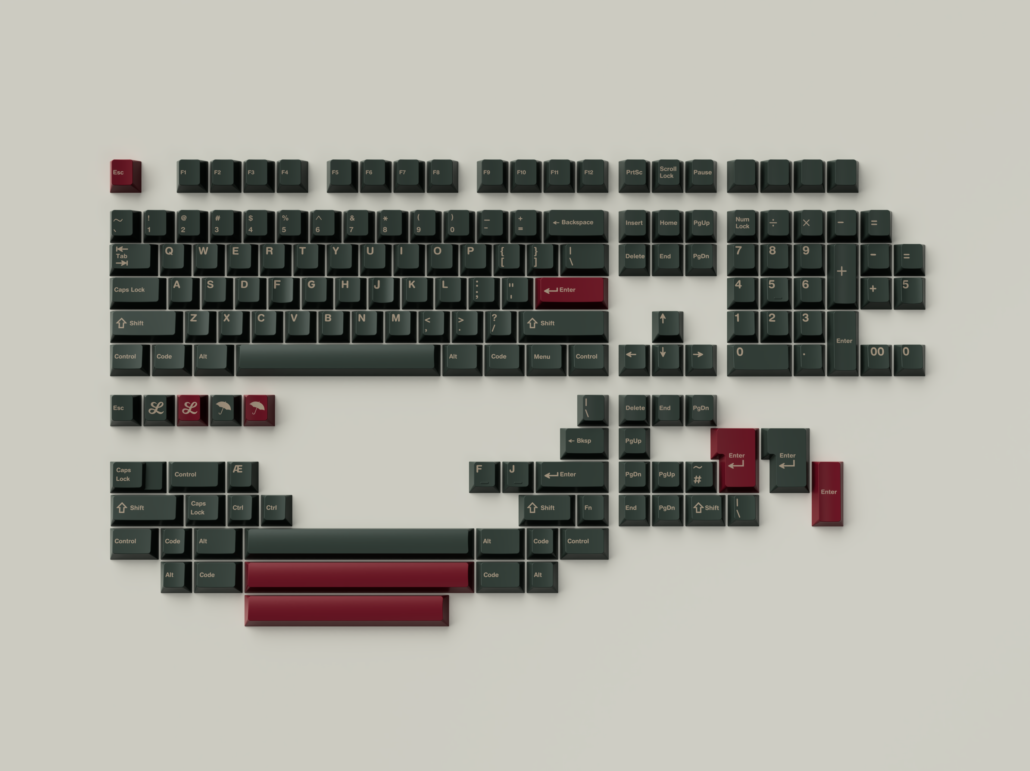 (In Stock) Infinikey PBT Graen
