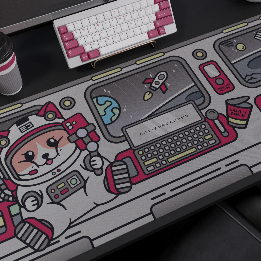 (Group Buy) Space Paws Deskmats