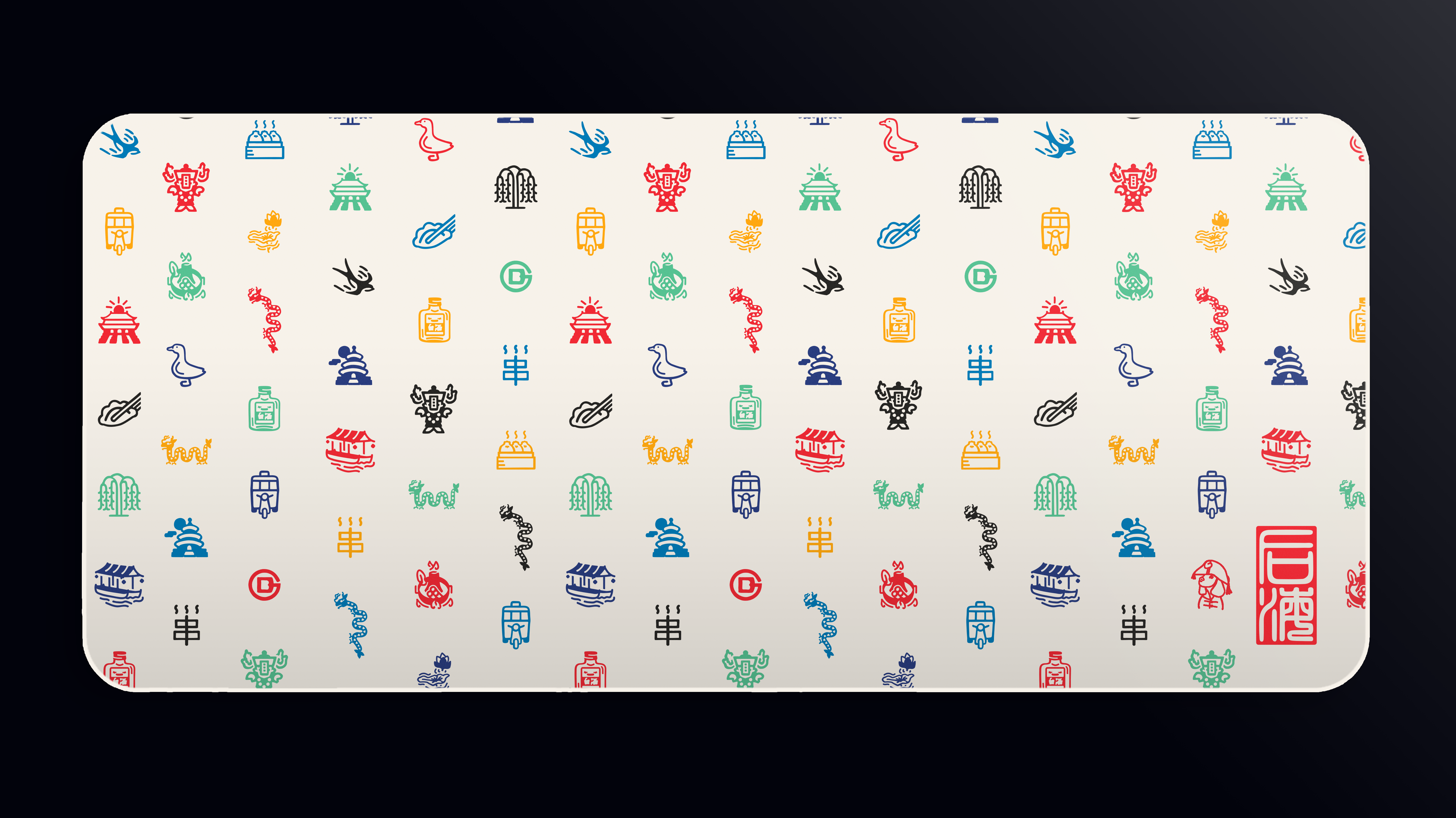 (In Stock) GMK Houhai Deskmats