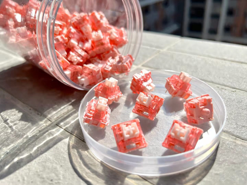 (In Stock) Huano Strawberry Jelly v2 Switches (10 Pack)