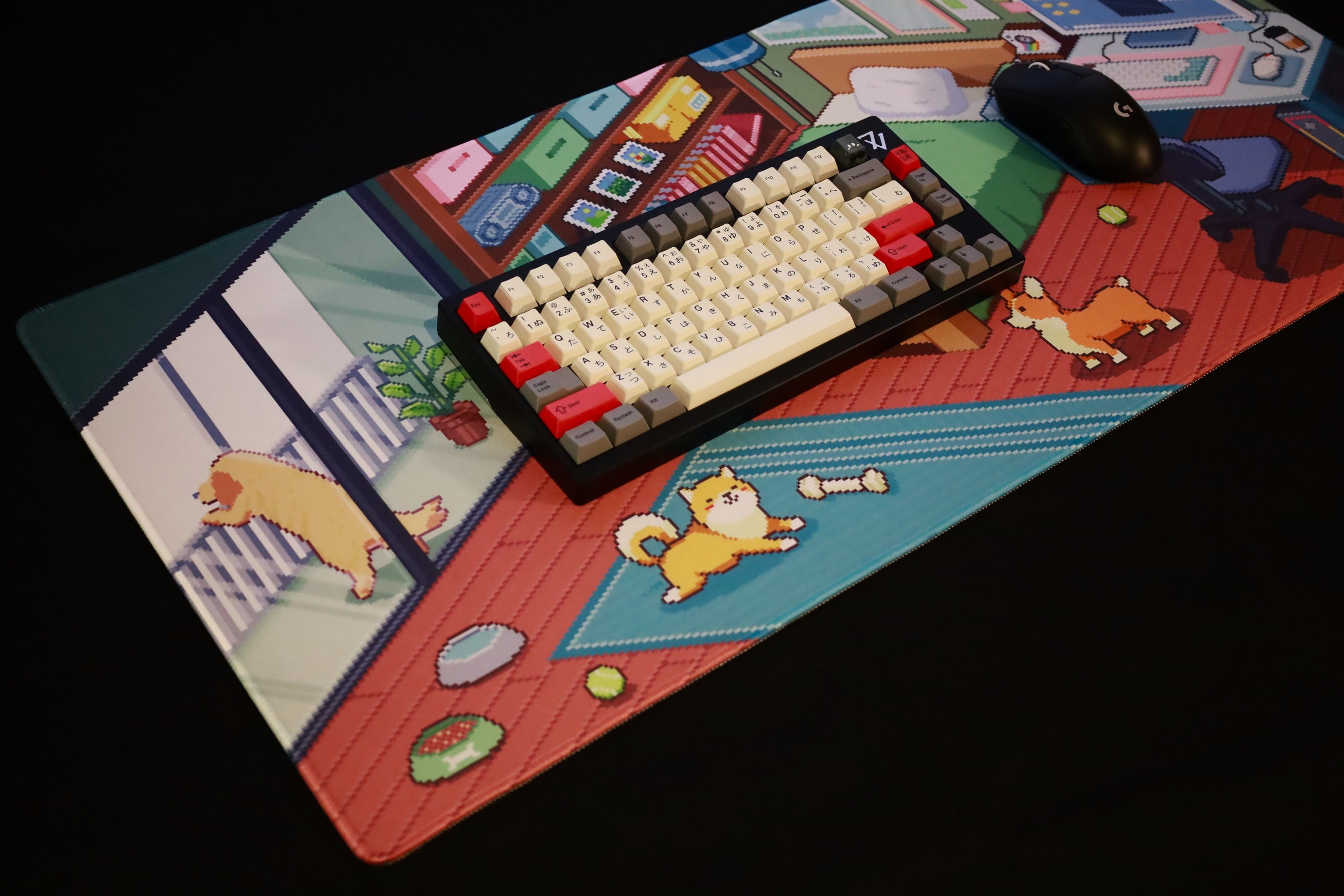 (Group Buy) Dot Cat and Dot Dog Deskmats