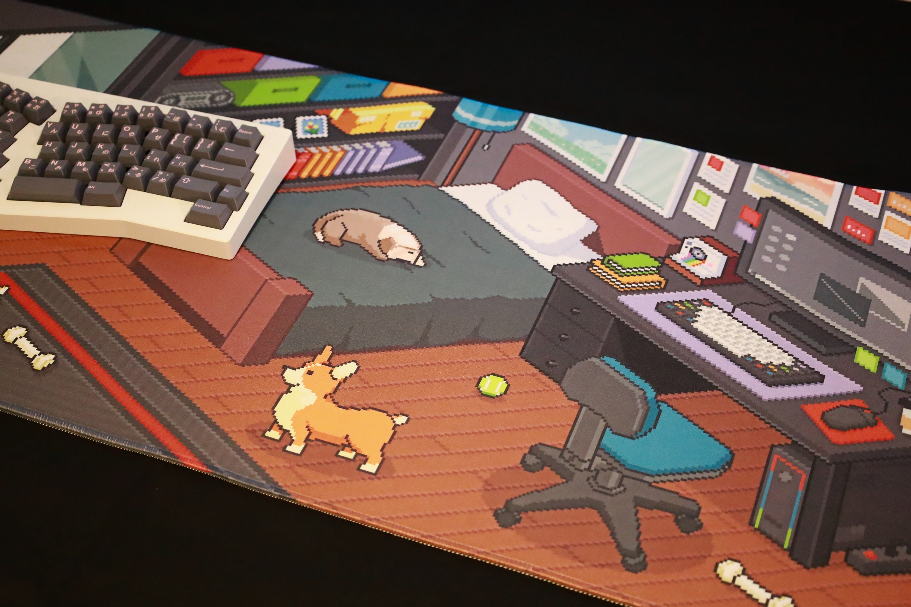 (Group Buy) Dot Cat and Dot Dog Deskmats