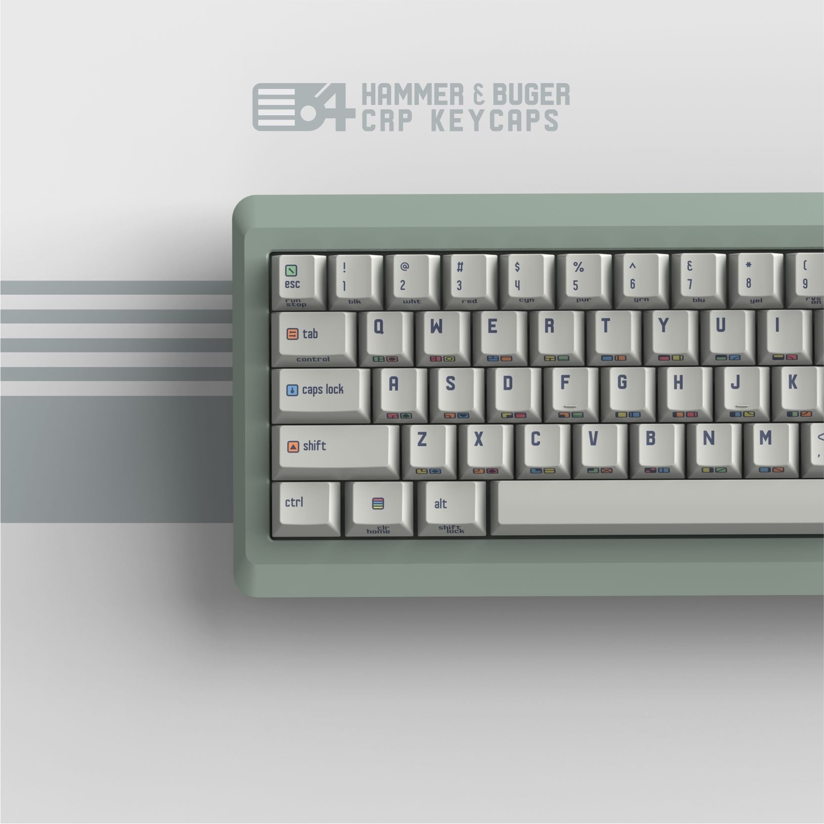 (In Stock) Hammer X Buger CRP C64 R2 Keycaps