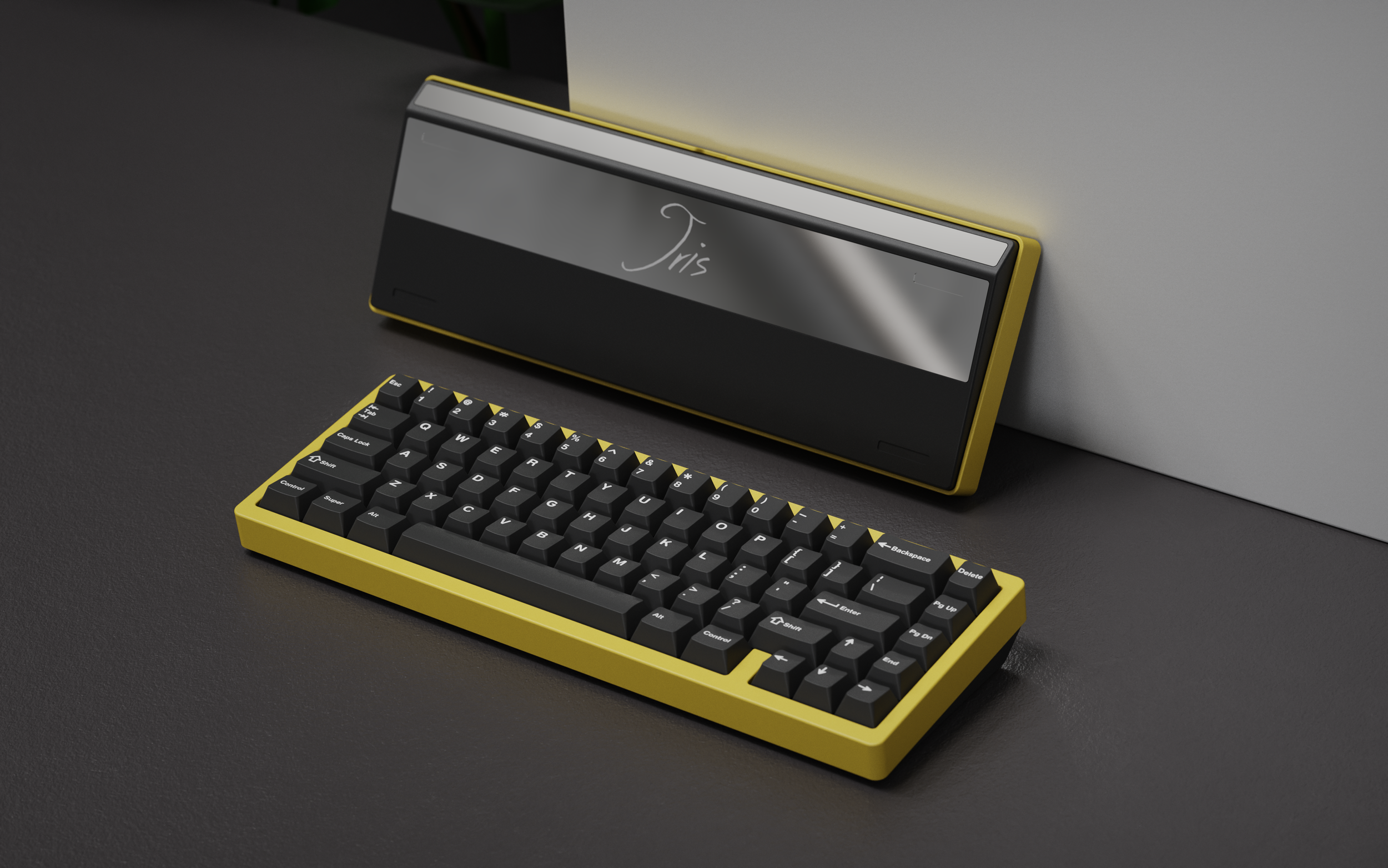 (Group Buy) Jris65 Keyboard Kit - Yellow & Black