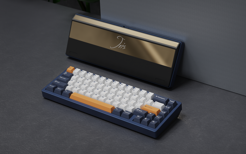 (Group Buy) Jris65 Keyboard Kit - Navy & Black