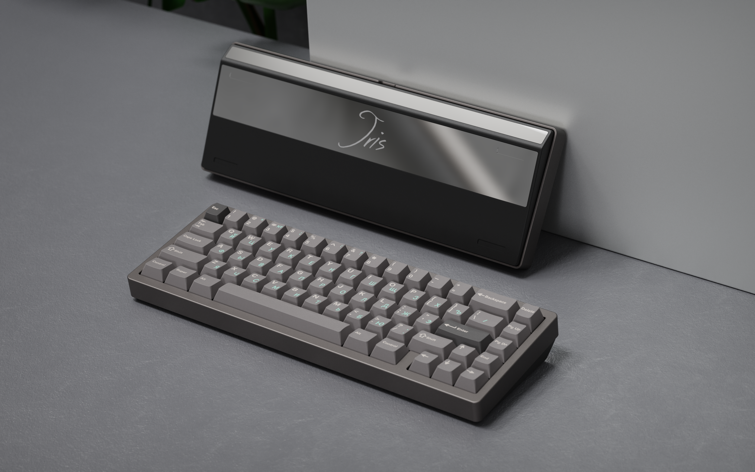 (Group Buy) Jris65 Keyboard Kit - Titanium Grey & Black