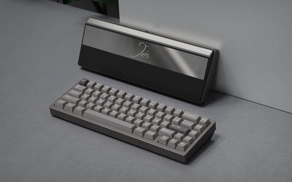 (Group Buy) Jris65 Keyboard Kit - Titanium Grey & Black