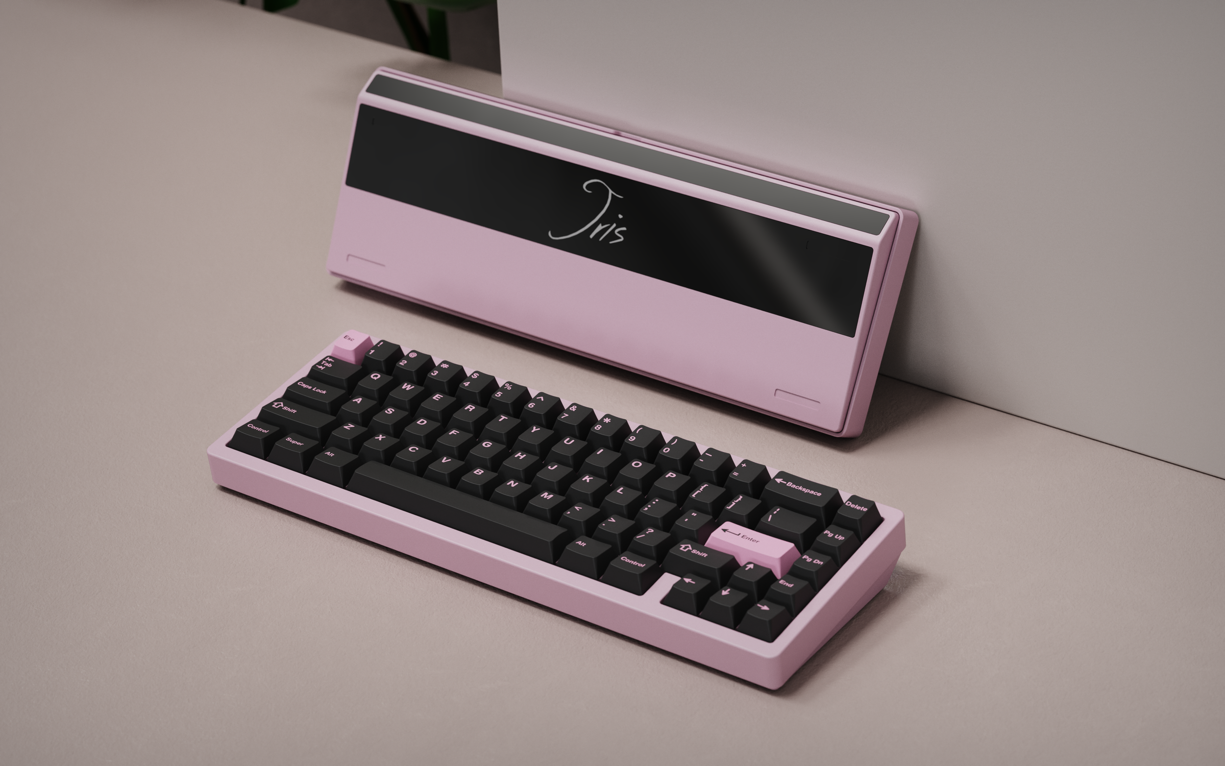 (Group Buy) Jris65 Keyboard Kit - Pink