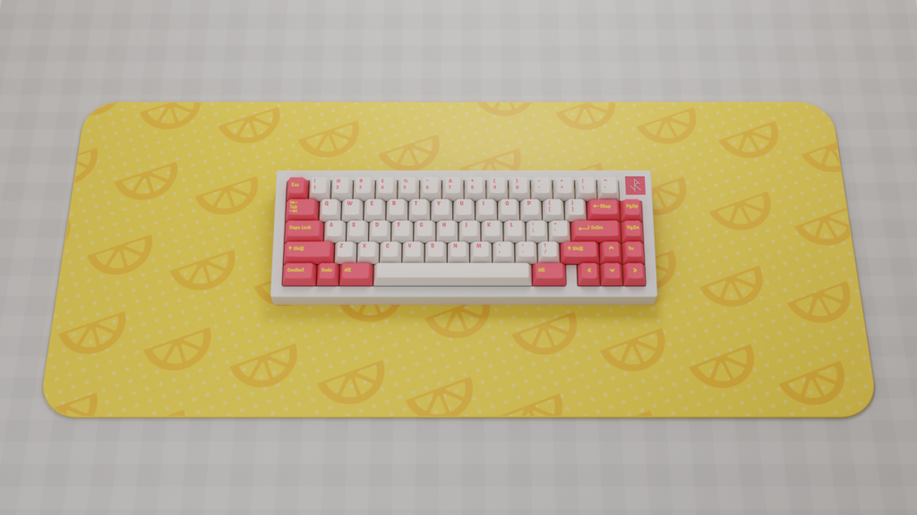 (Group Buy) Infinikey Strawberry Lemonade Deskmats