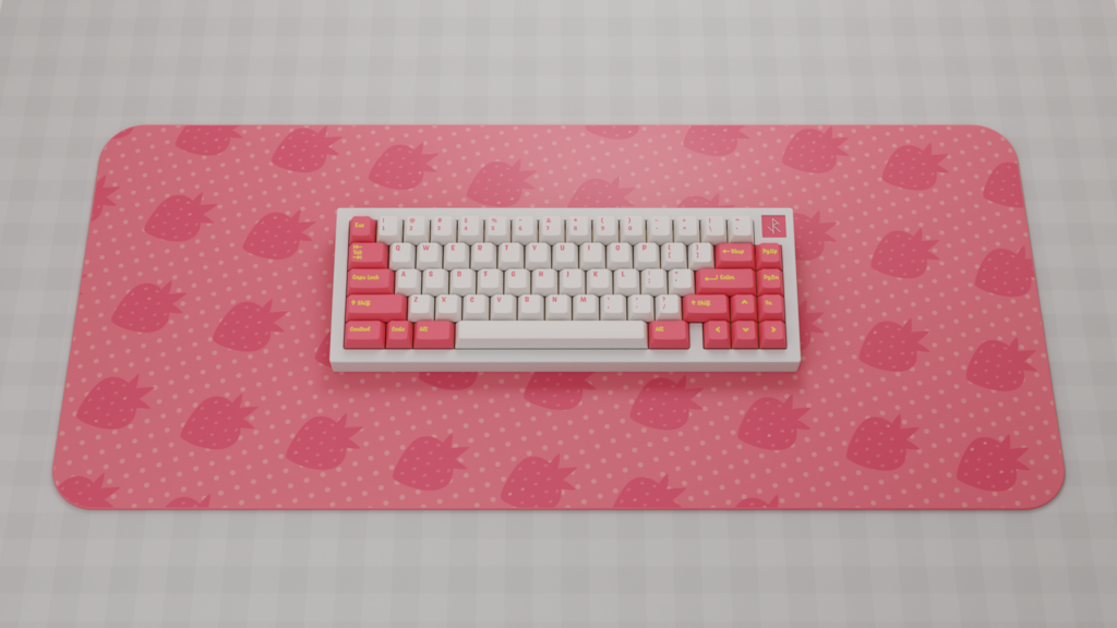 (Group Buy) Infinikey Strawberry Lemonade Deskmats