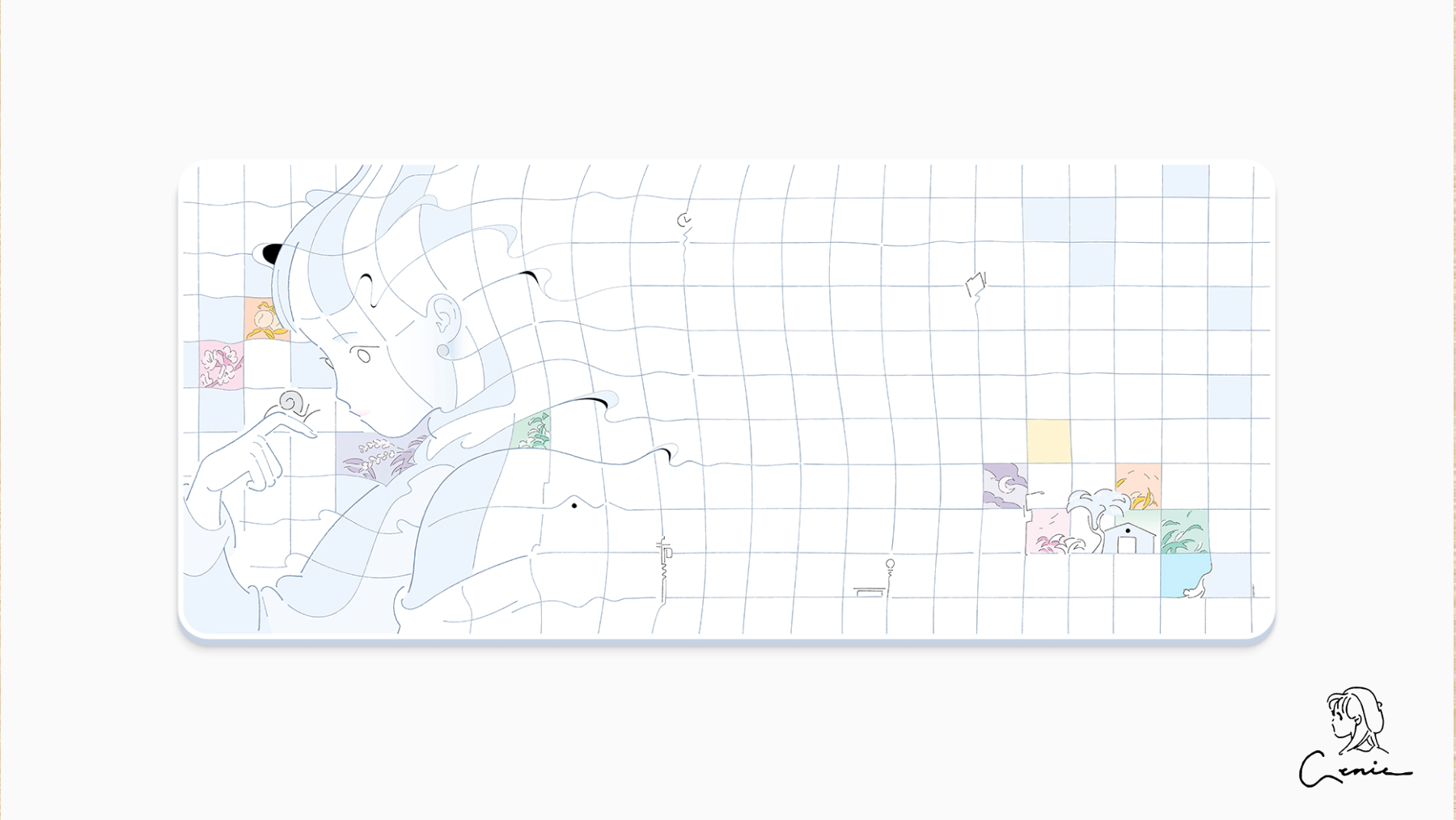 (In Stock) Infinikey Pastel Deskmat
