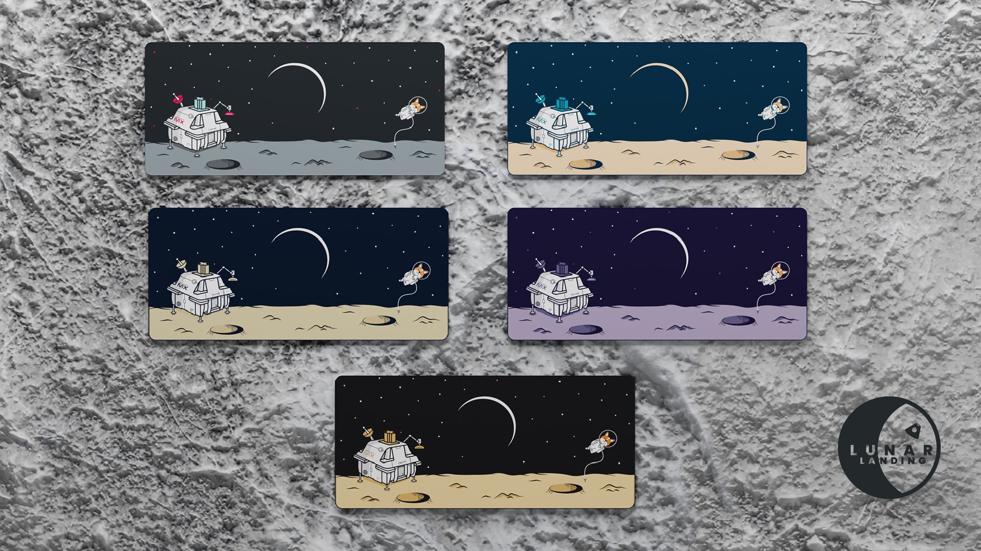 (Group Buy) Lunar Landing Deskmat