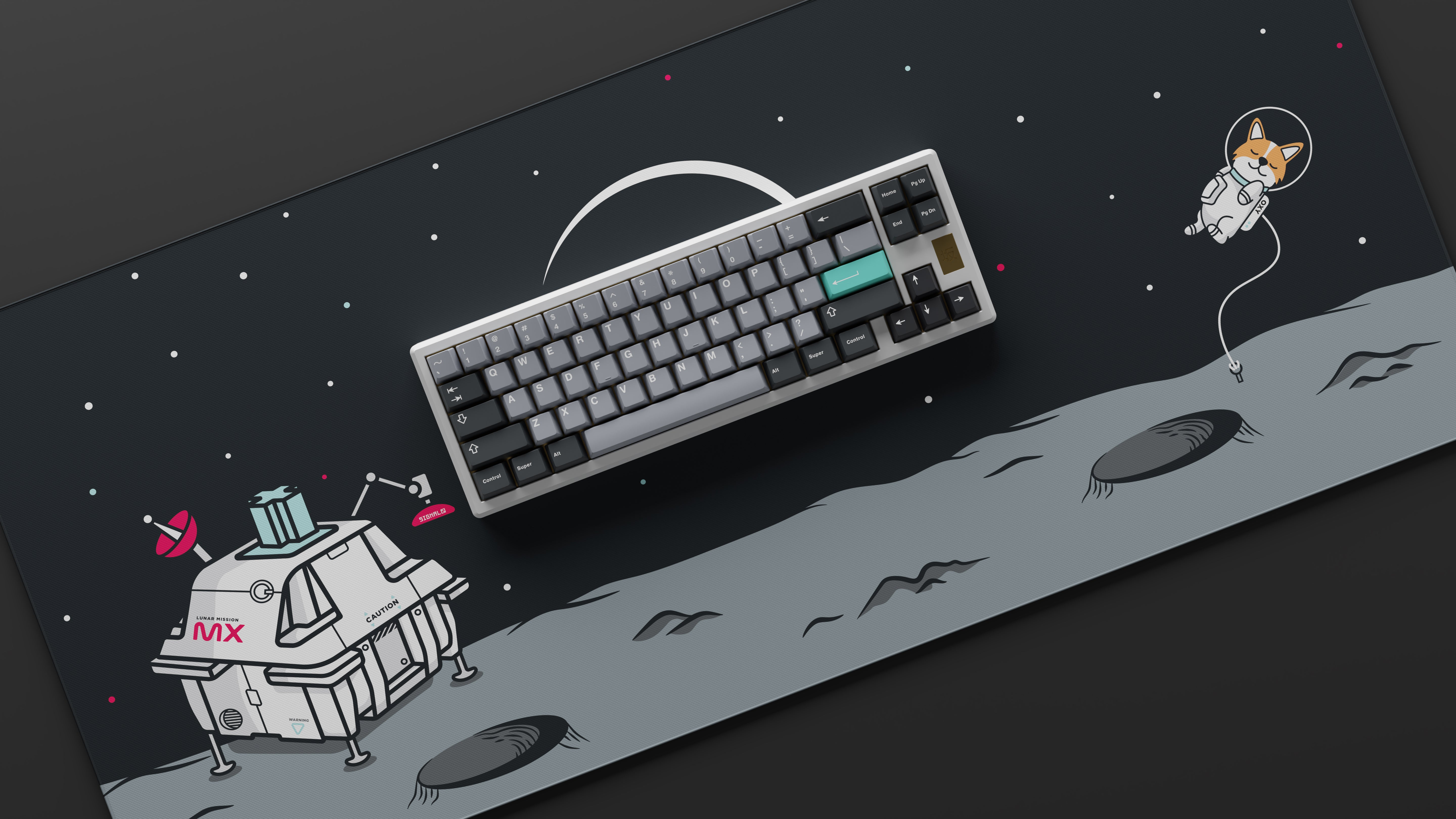 (Group Buy) Lunar Landing Deskmat