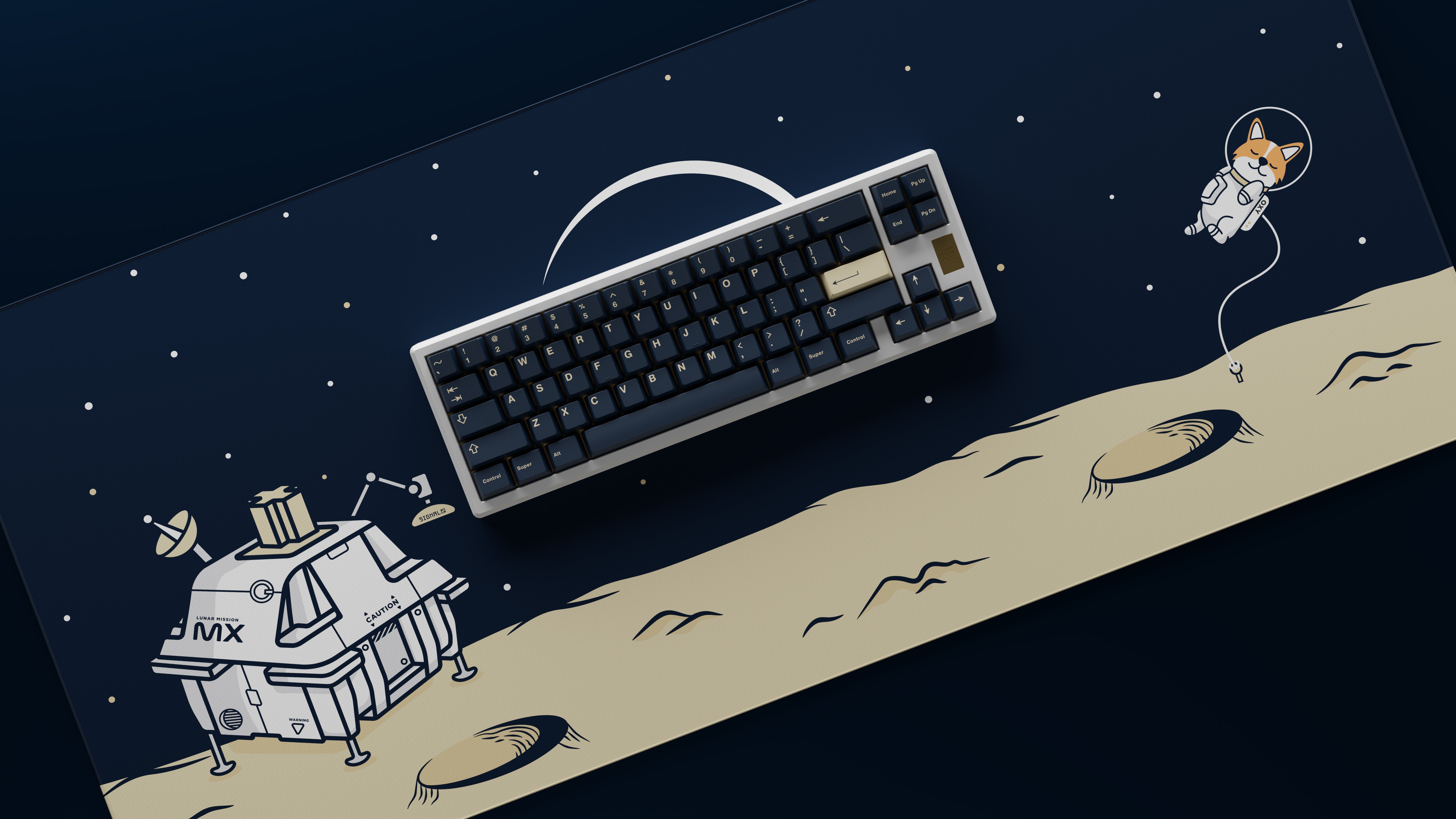 (Group Buy) Lunar Landing Deskmat