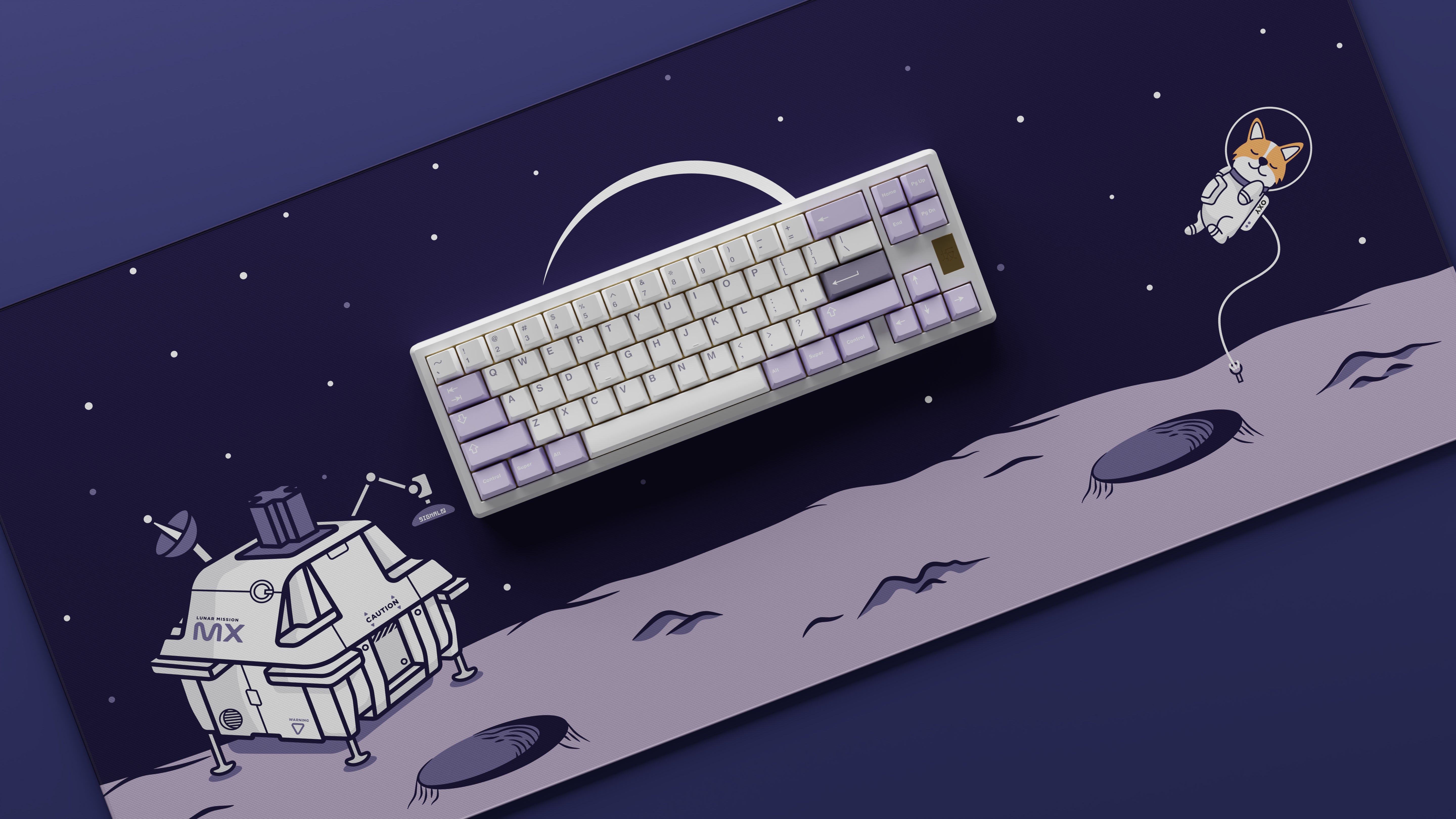 (Group Buy) Lunar Landing Deskmat